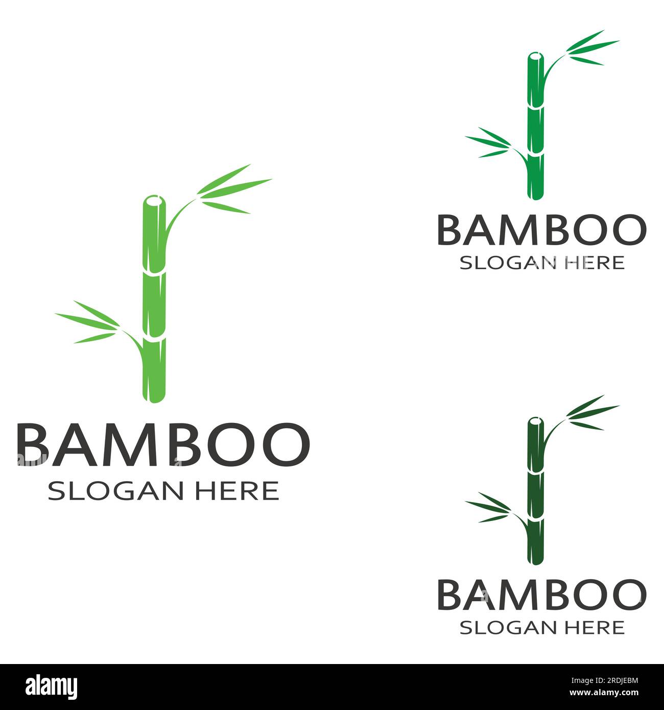 Logo of a bamboo plant or a type of hollow plant. Using a modern vector