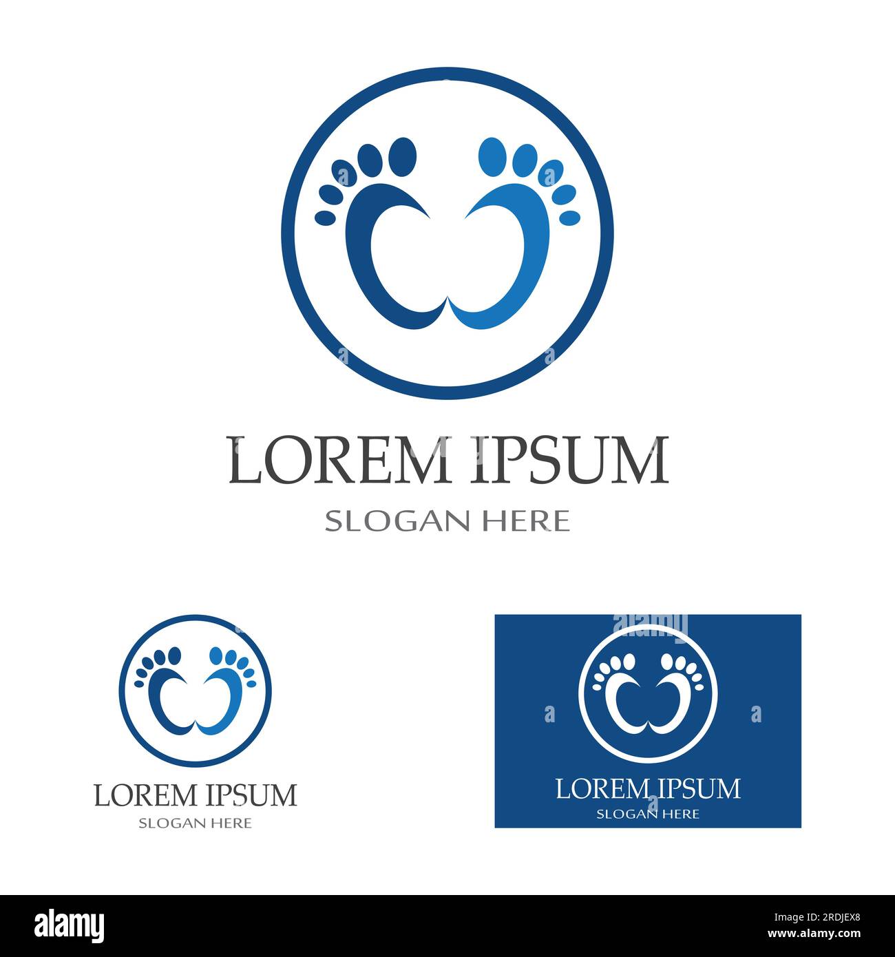 footprints,foot care,and footstep, logo images illustration Stock