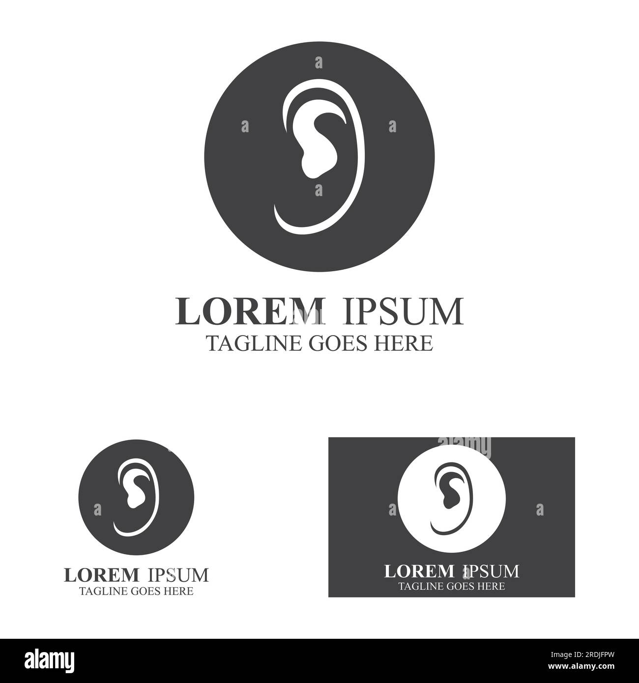 ear logo design Stock Vector Image & Art Alamy