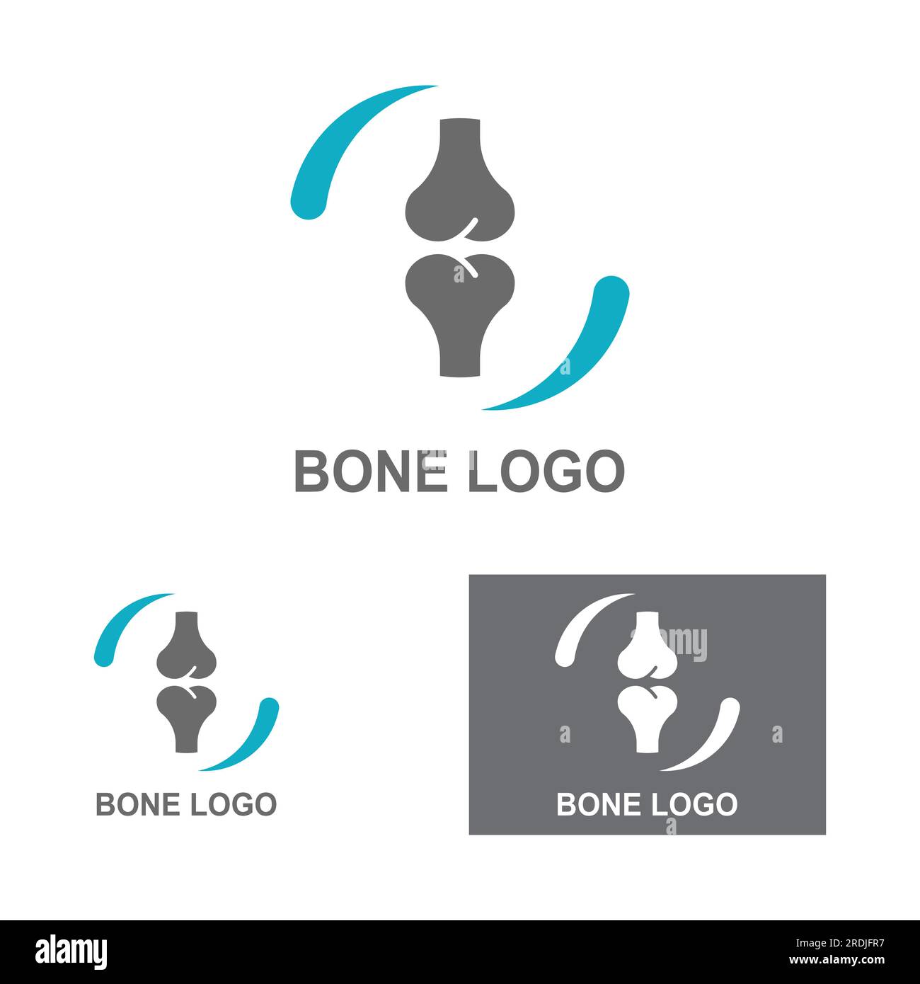 Bone logo icon vector design Stock Vector