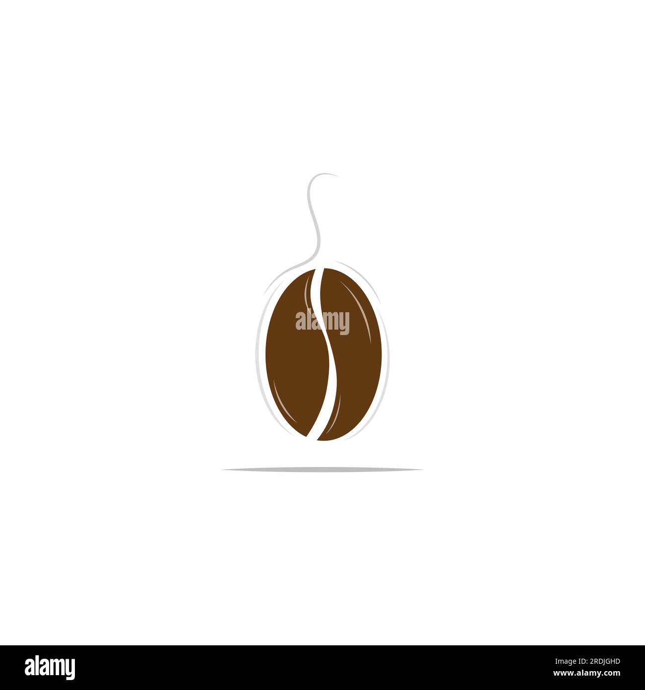 coffee bean icon vector illustration template Stock Vector