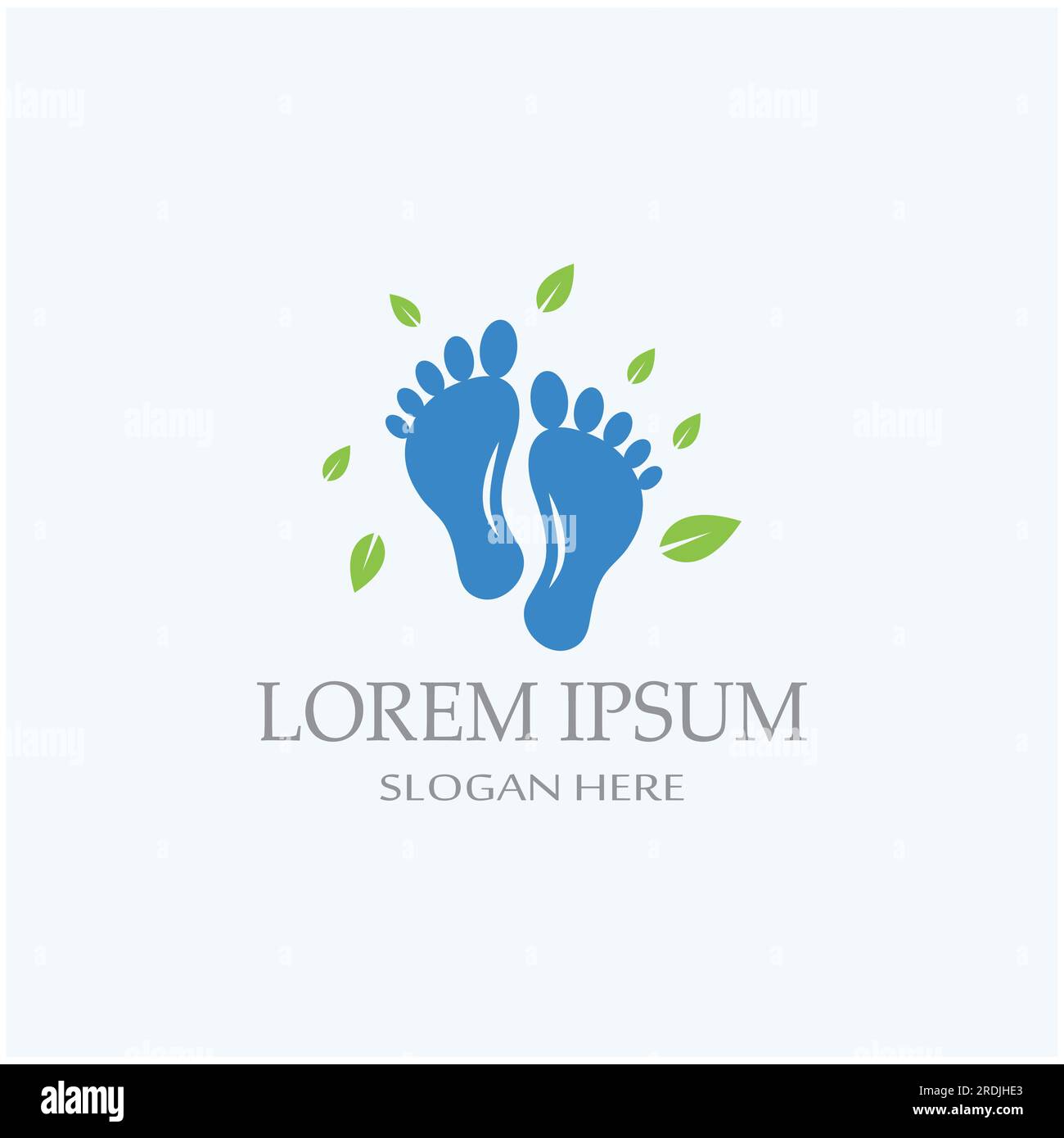 footprints,foot care,and footstep, logo images illustration Stock Vector