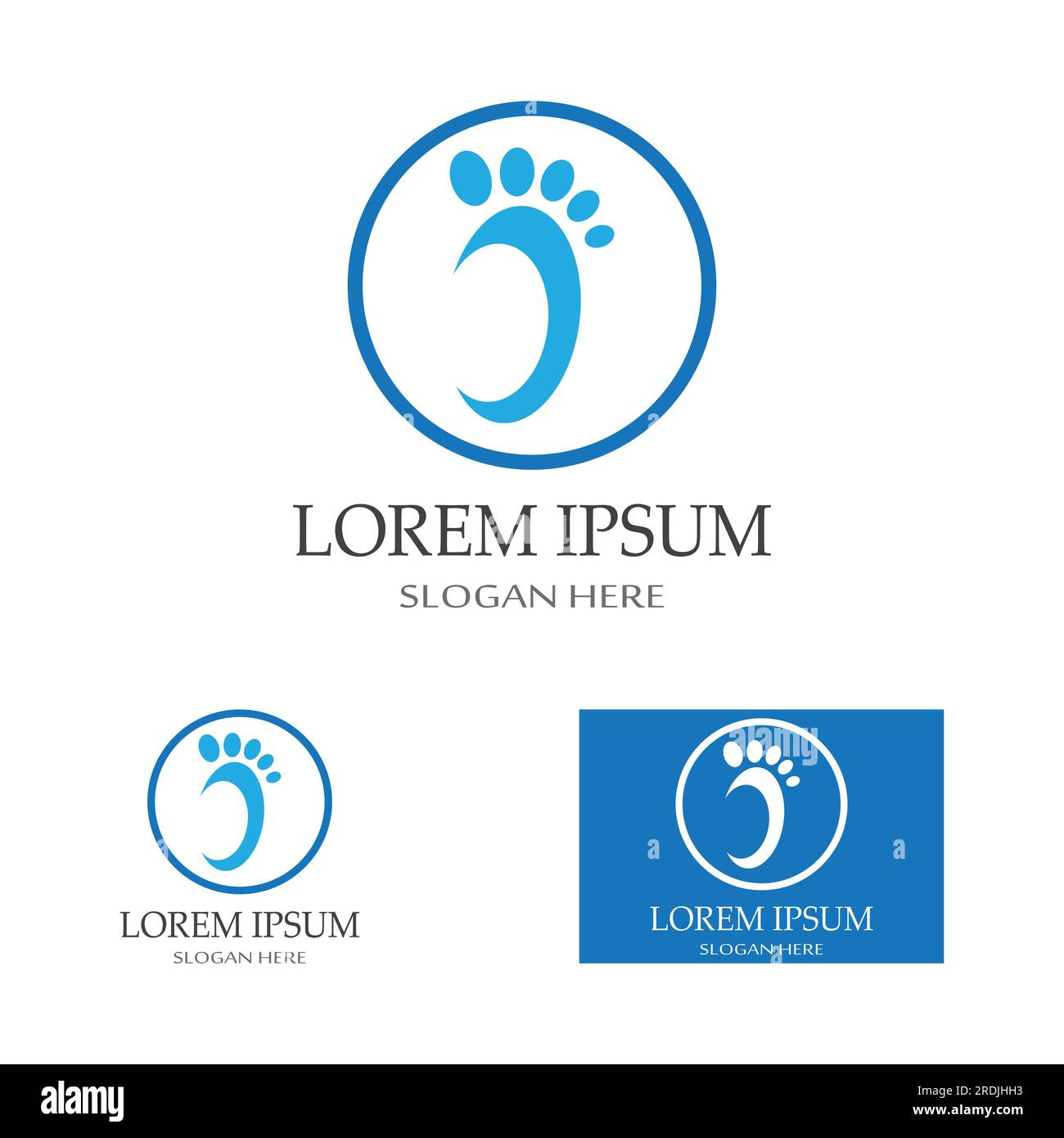 footprints,foot care,and footstep, logo images illustration Stock