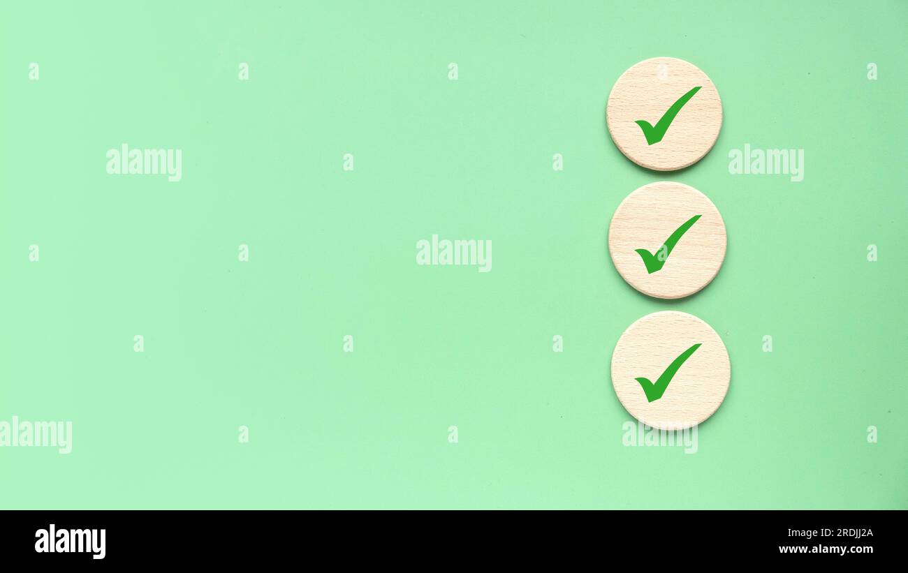 Checklist concept. of objectives or goals. To do list