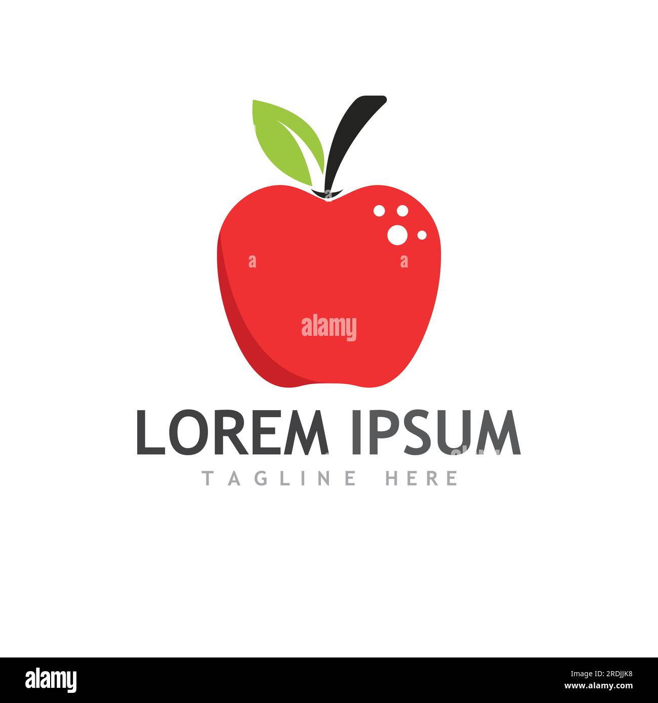 Apple vector illustration design icon logo template Stock Vector