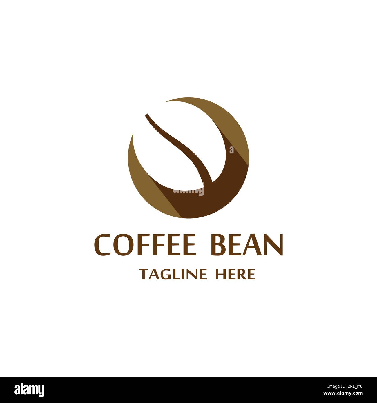 coffee bean icon vector illustration template Stock Vector