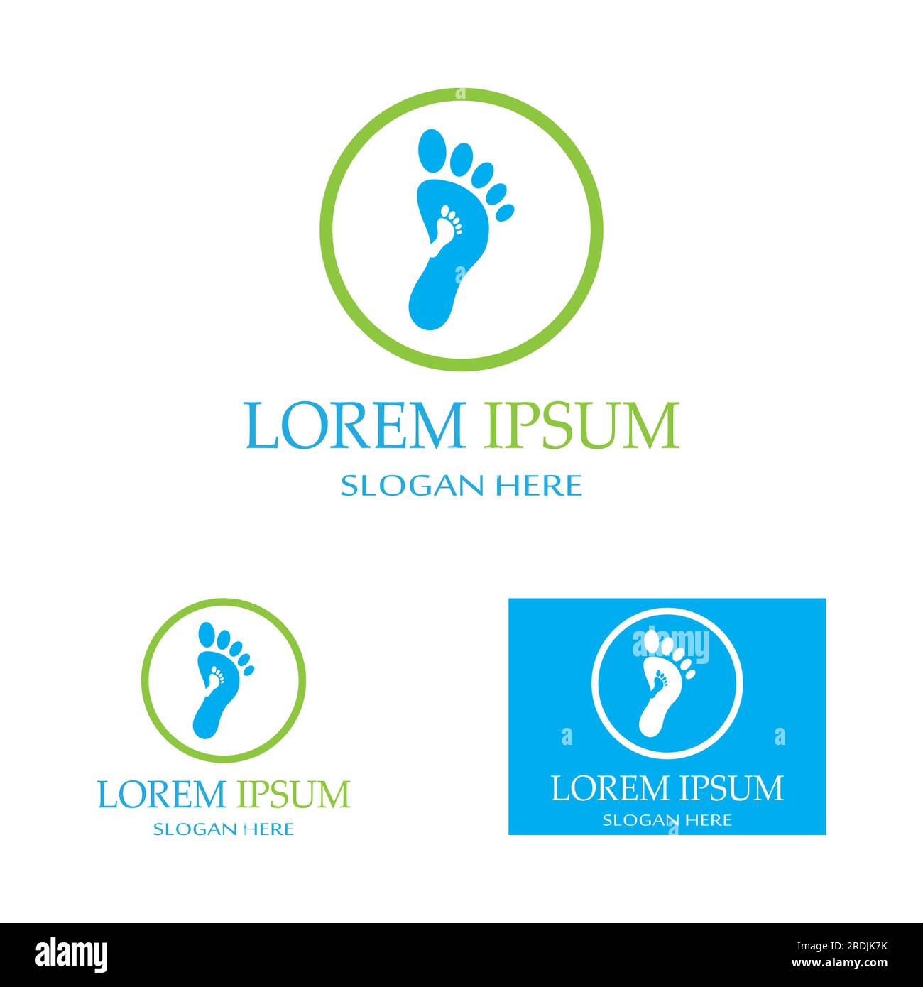 footprints,foot care,and footstep, logo images illustration Stock