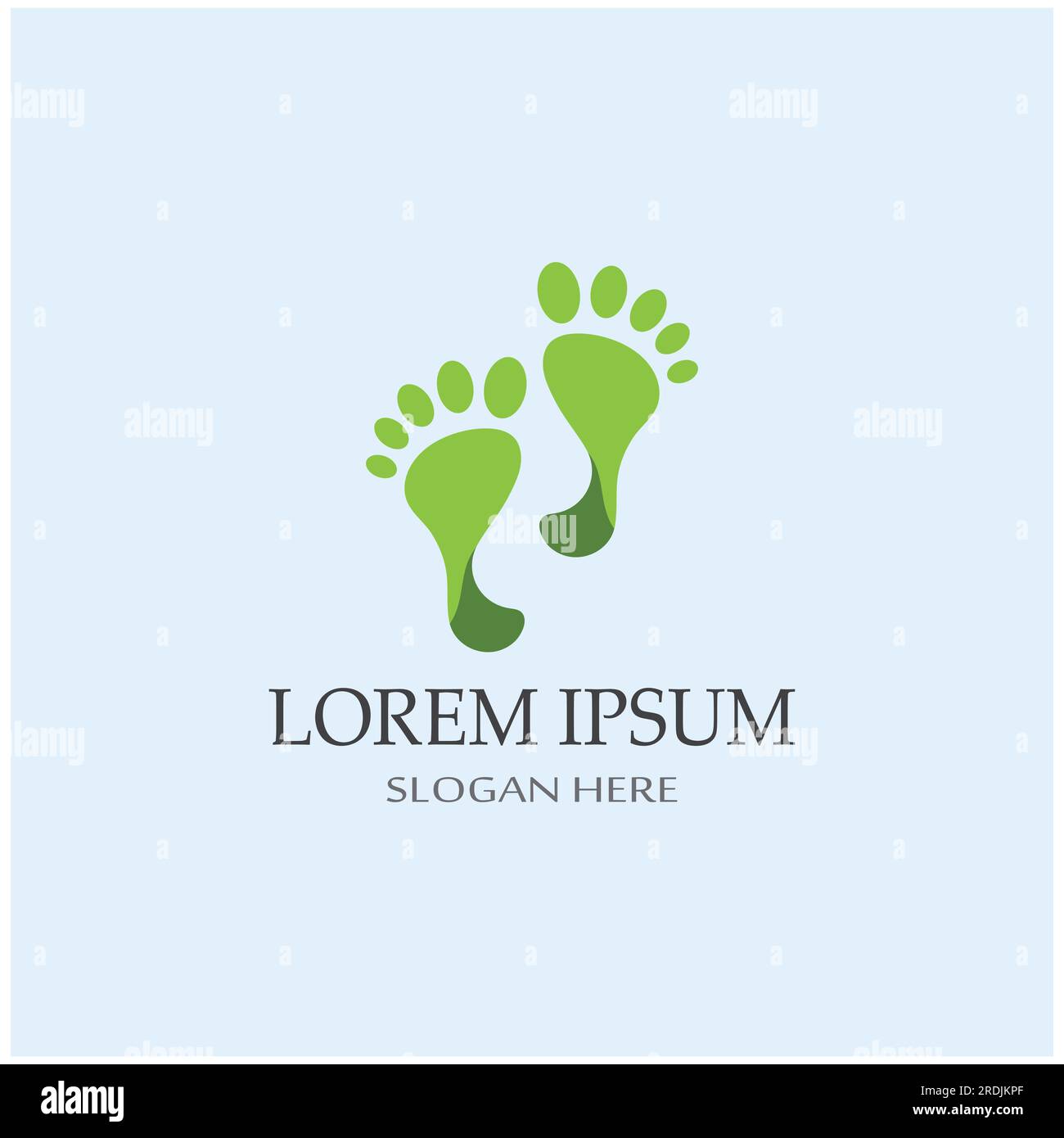 footprints,foot care,and footstep, logo images illustration Stock