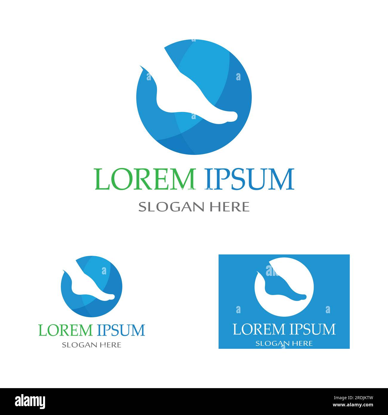 footprints,foot care,and footstep, logo images illustration Stock