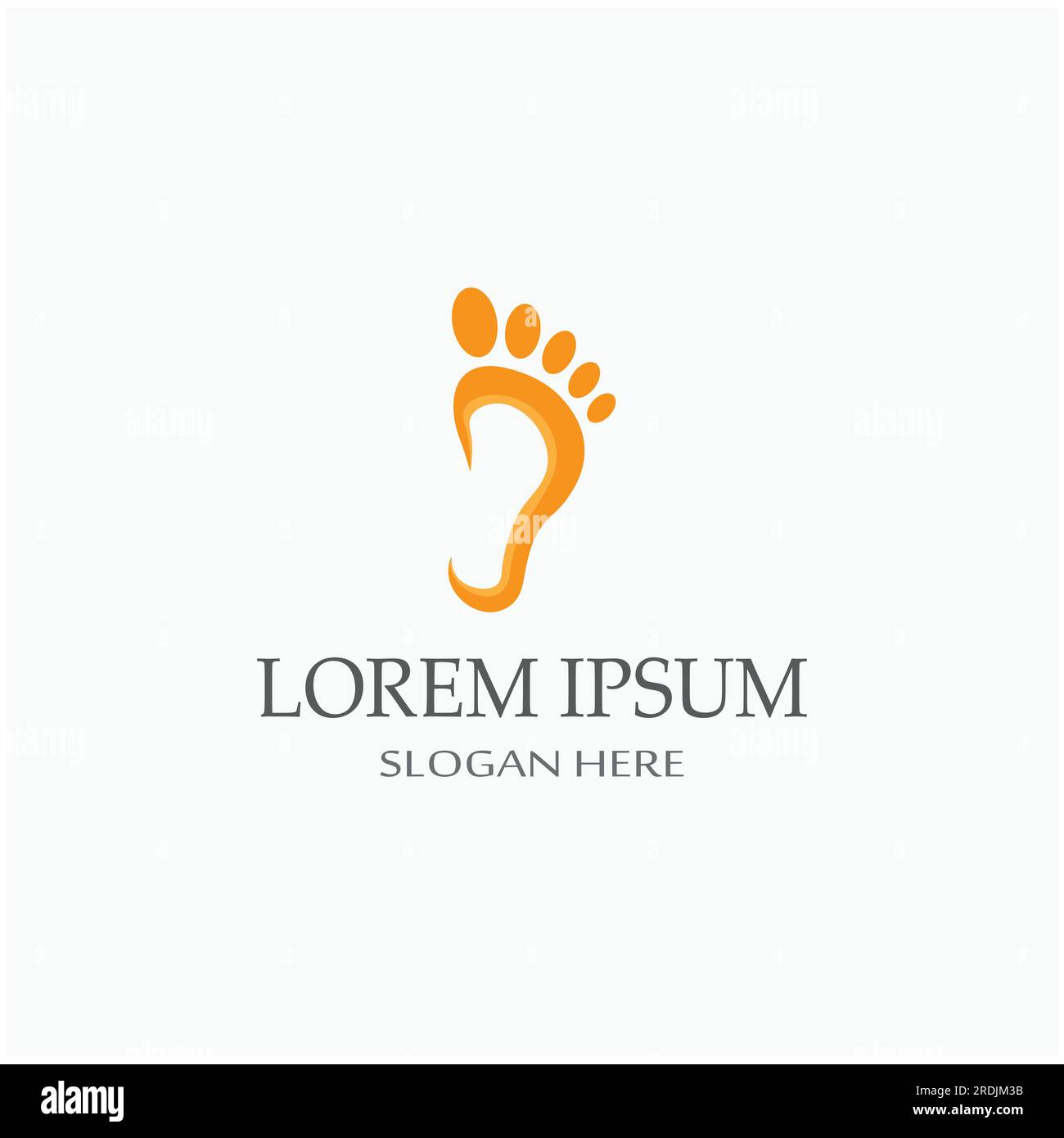 footprints,foot care,and footstep, logo images illustration Stock