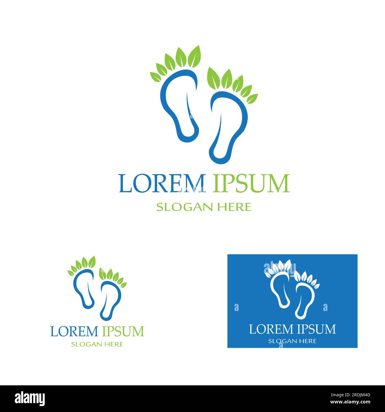 footprints,foot care,and footstep, logo images illustration Stock