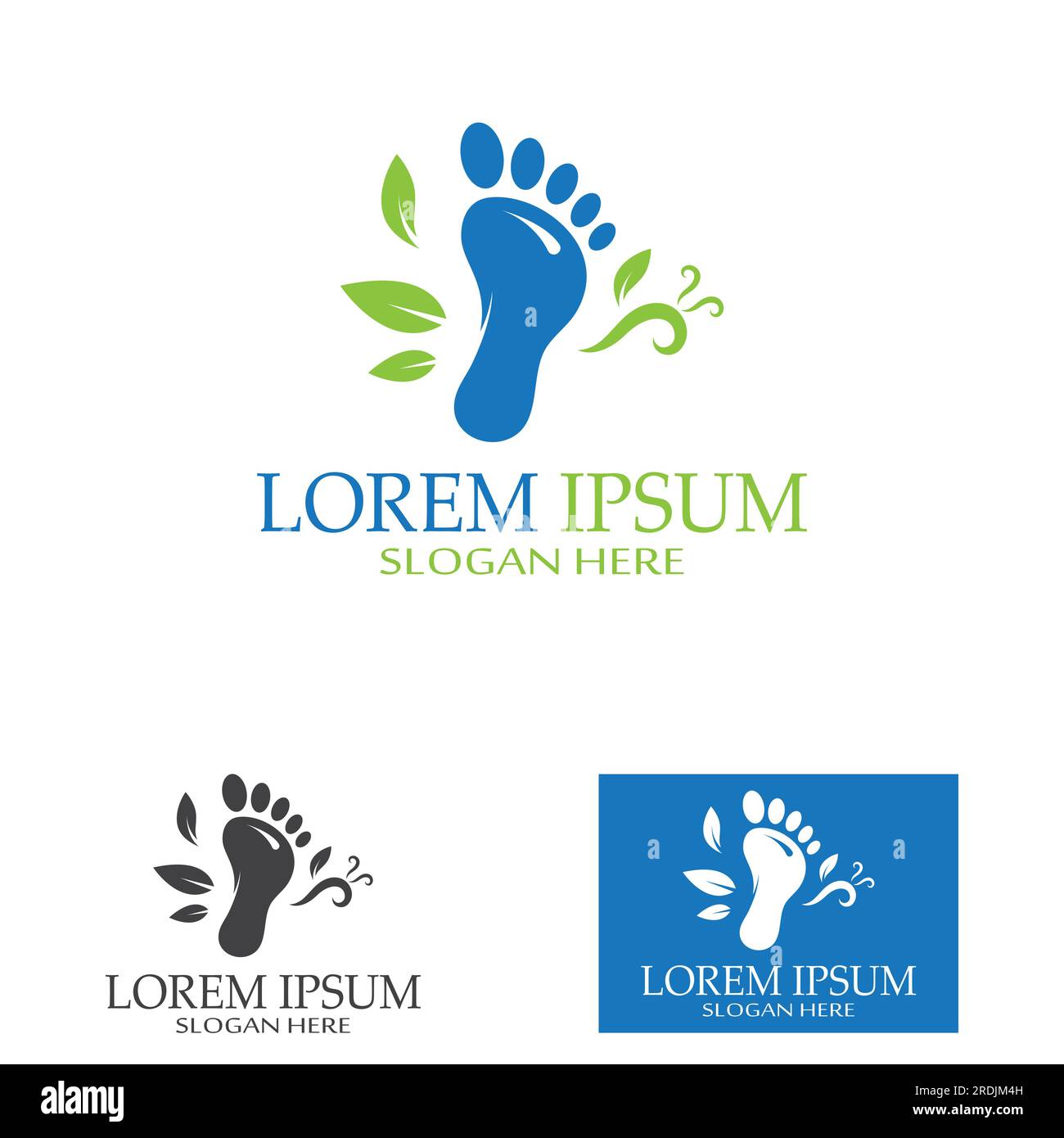 footprints,foot care,and footstep, logo images illustration Stock