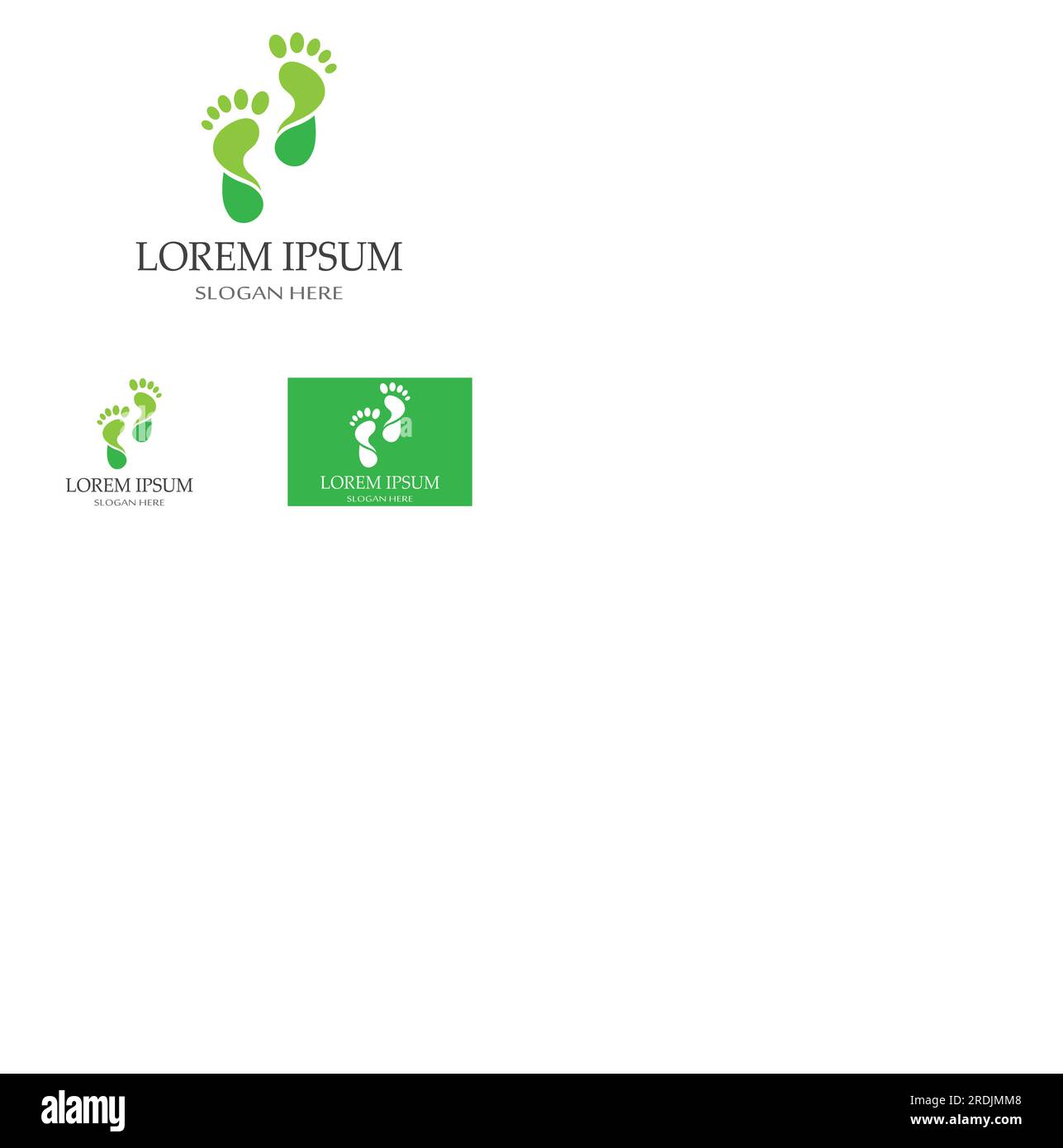 footprints,foot care,and footstep, logo images illustration Stock