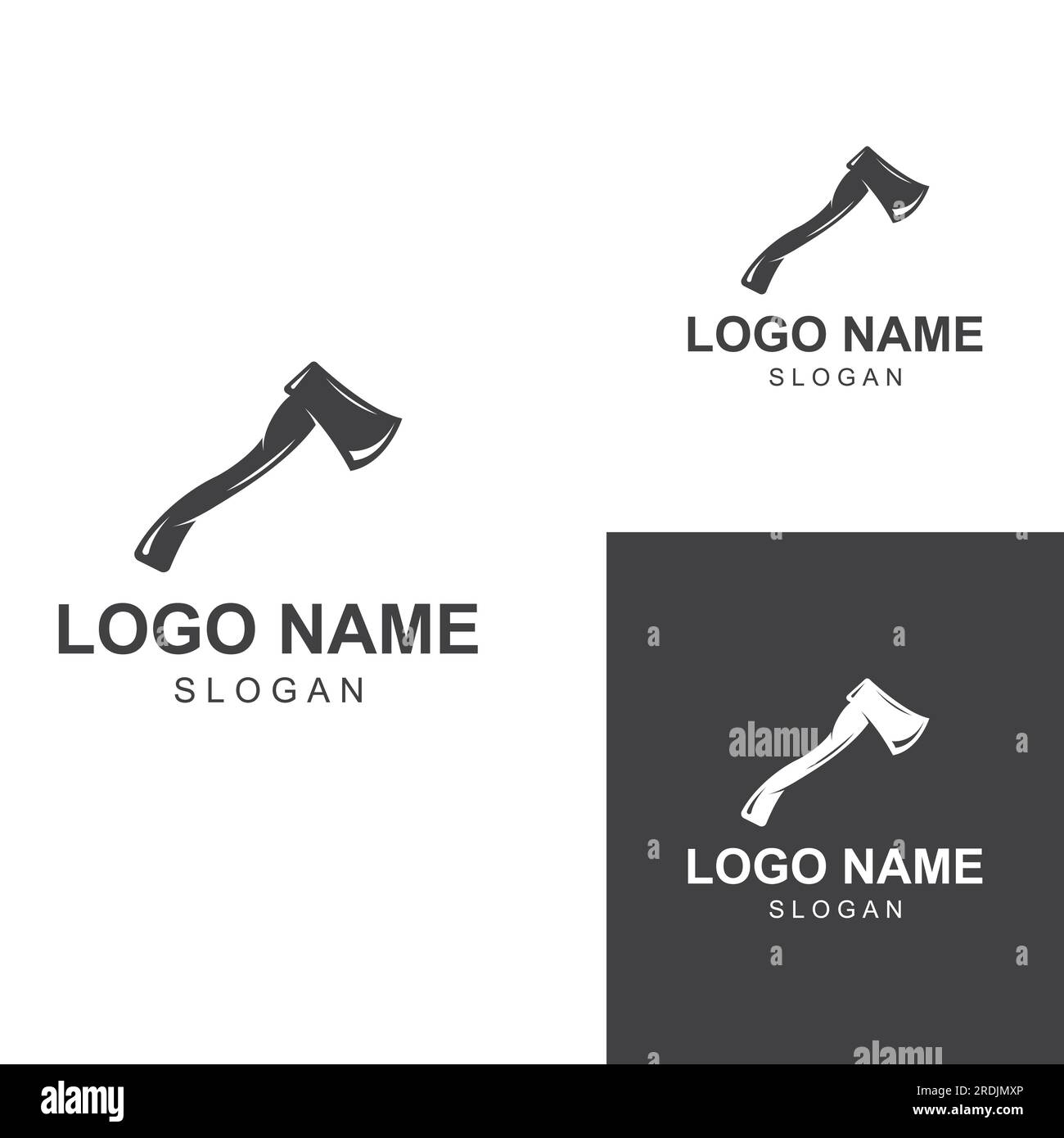 Axe logo/hatchet logo with concept design vector. Stock Vector