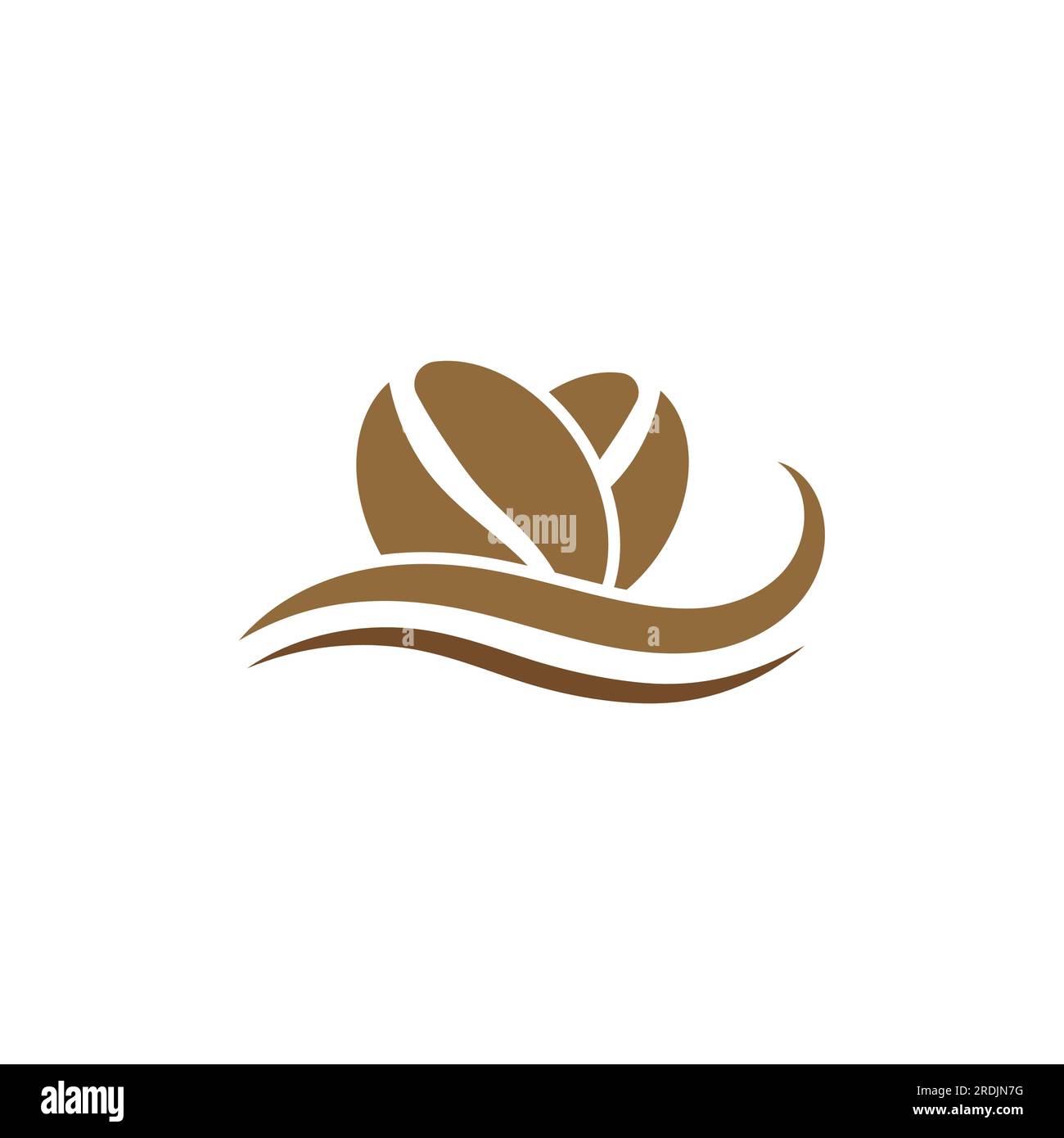 coffee bean icon vector illustration template Stock Vector