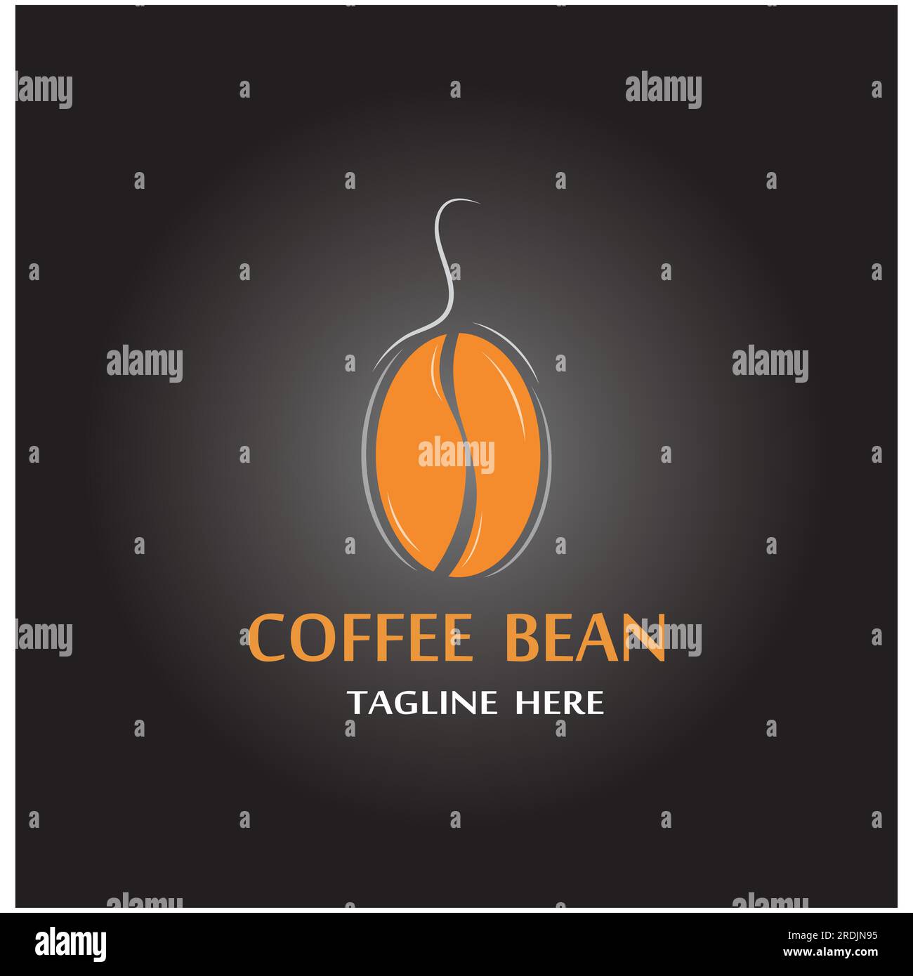coffee bean icon vector illustration template Stock Vector