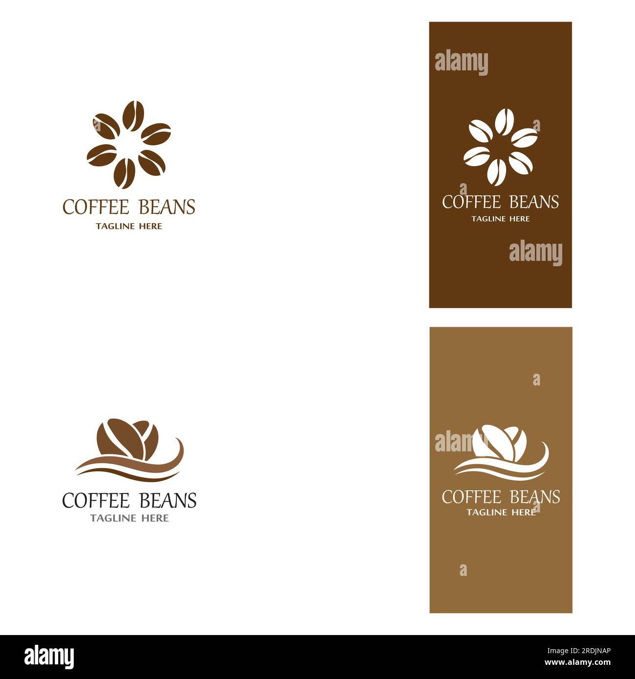 coffee bean icon vector illustration template Stock Vector