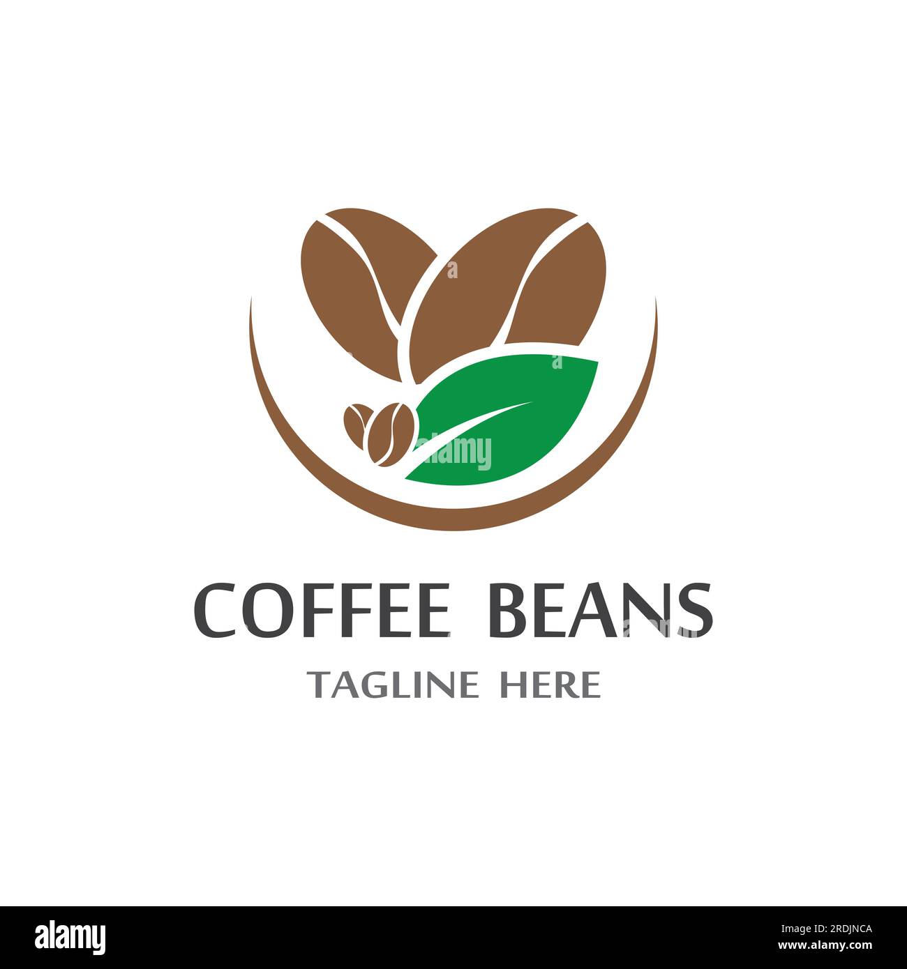coffee bean icon vector illustration template Stock Vector