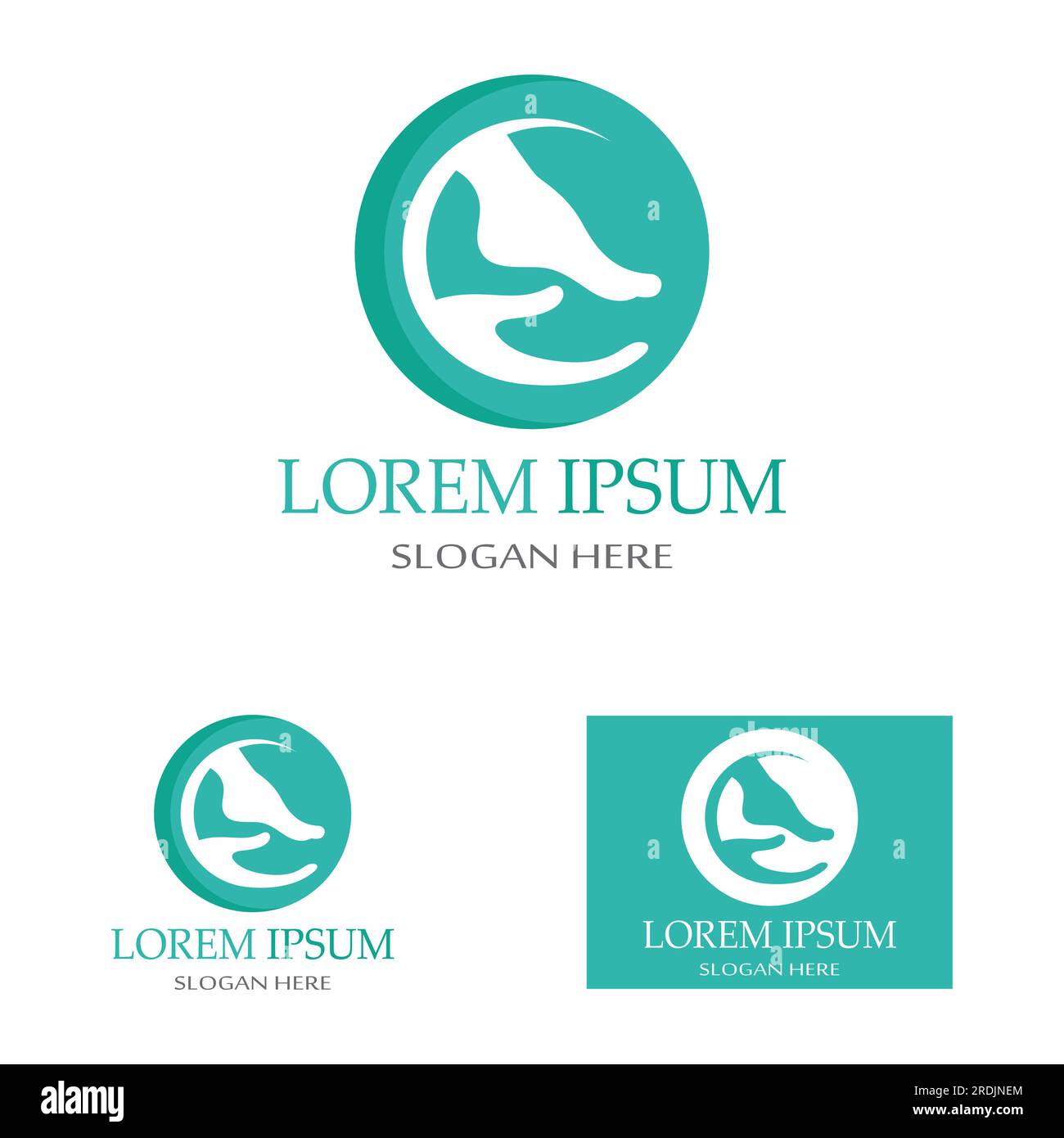 Foot logo design with a modern concept. Stock Vector