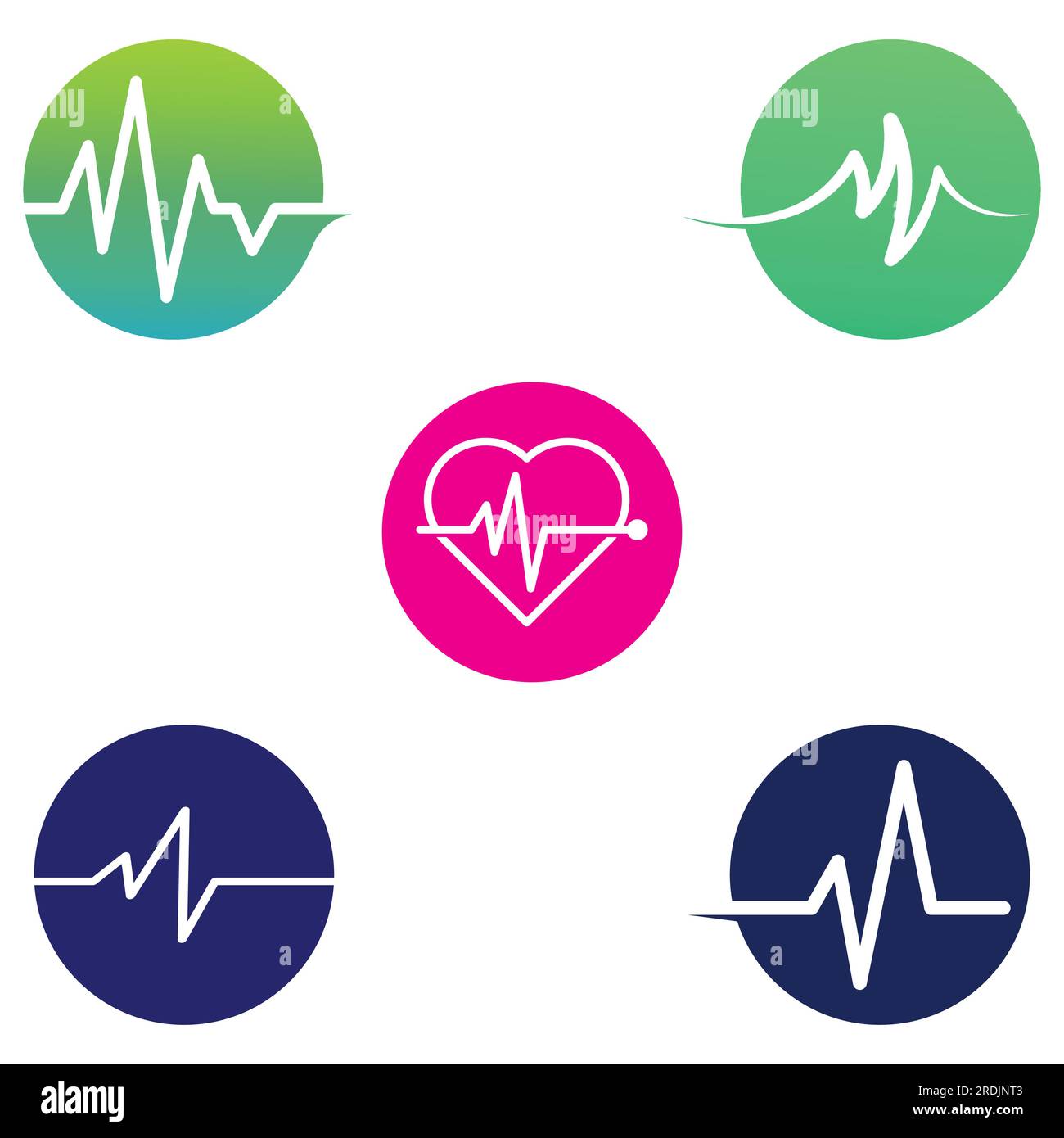 Pulse line or medical wave. Logo design concept vector Stock Vector