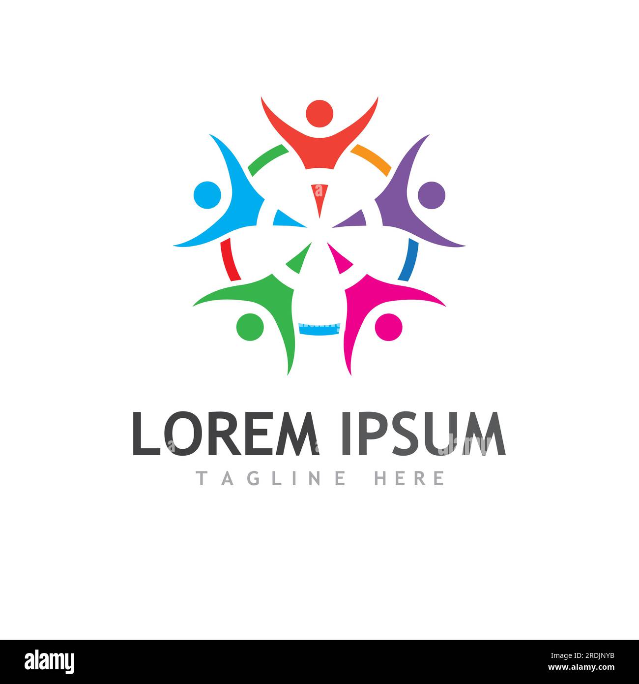 Community, network and social icon design template Stock Vector Image ...