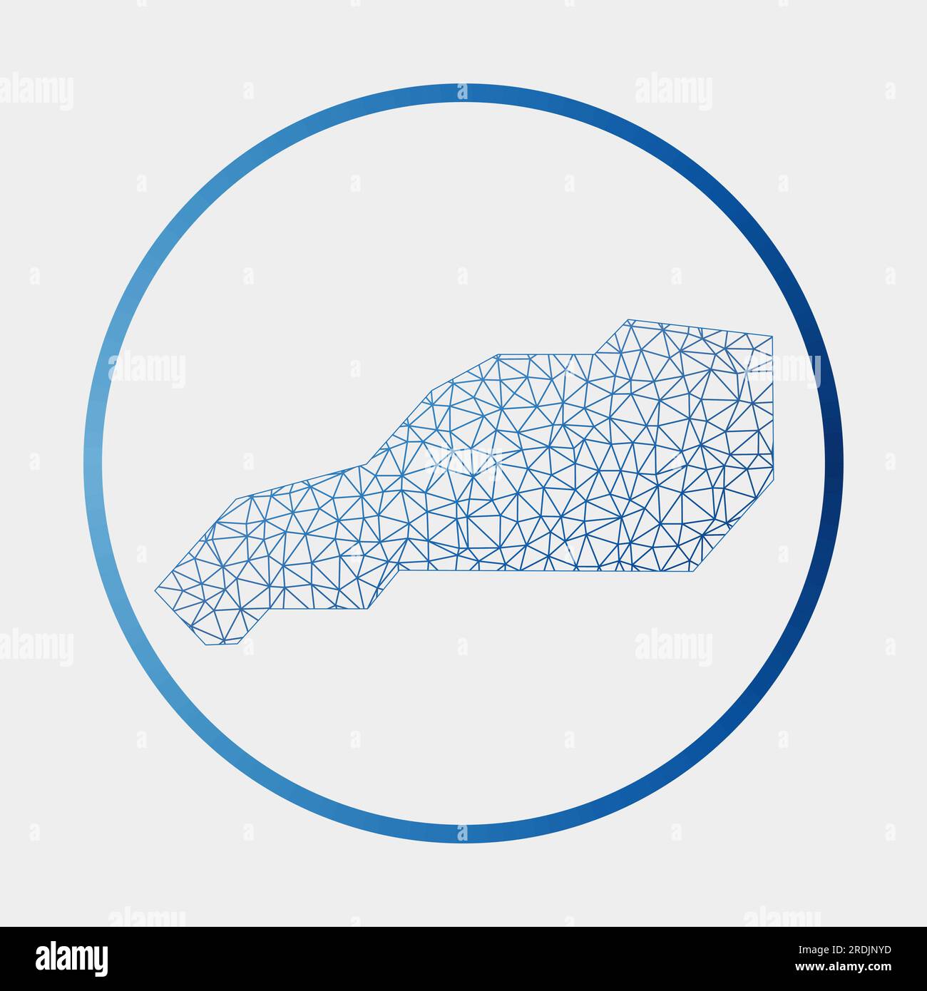 Little Stirrup Cay icon. Network map of the island. Round Little ...