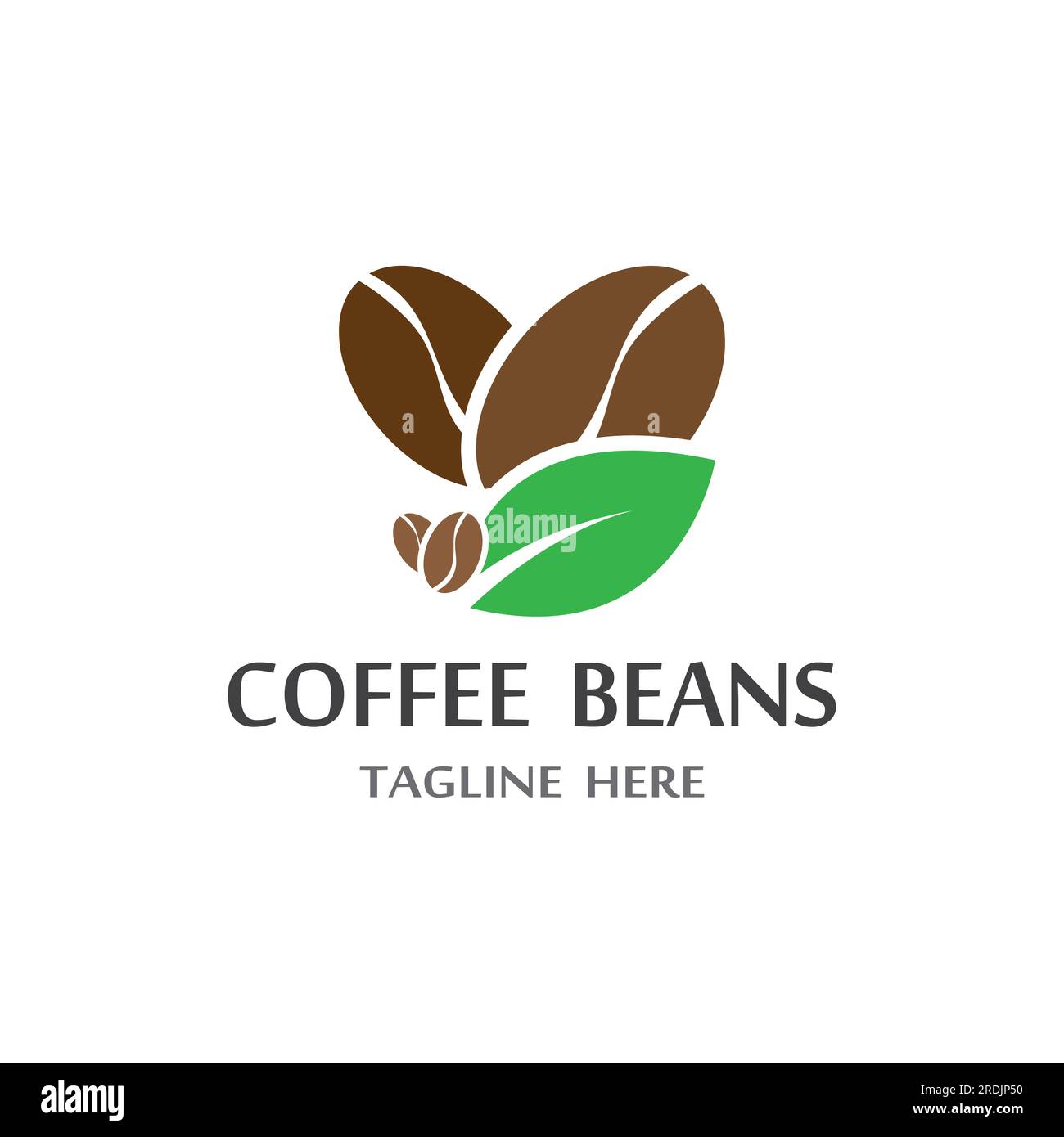 coffee bean icon vector illustration template Stock Vector