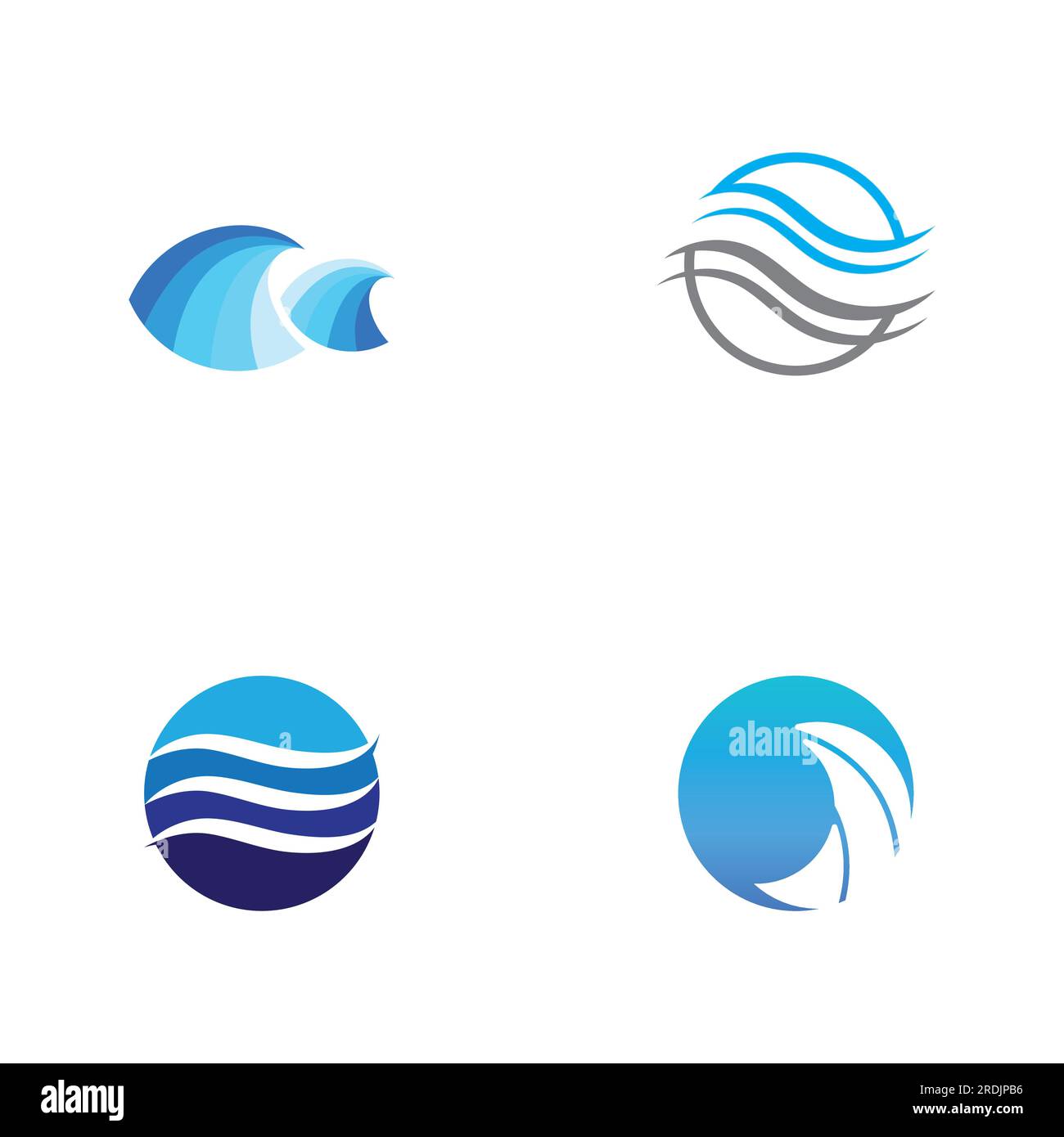 Water wave icon vector illustration design logo Stock Vector