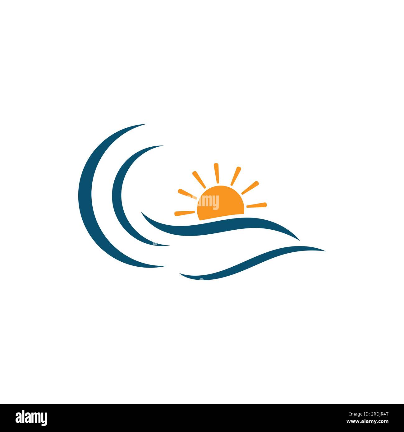 Water wave icon vector illustration design logo Stock Vector