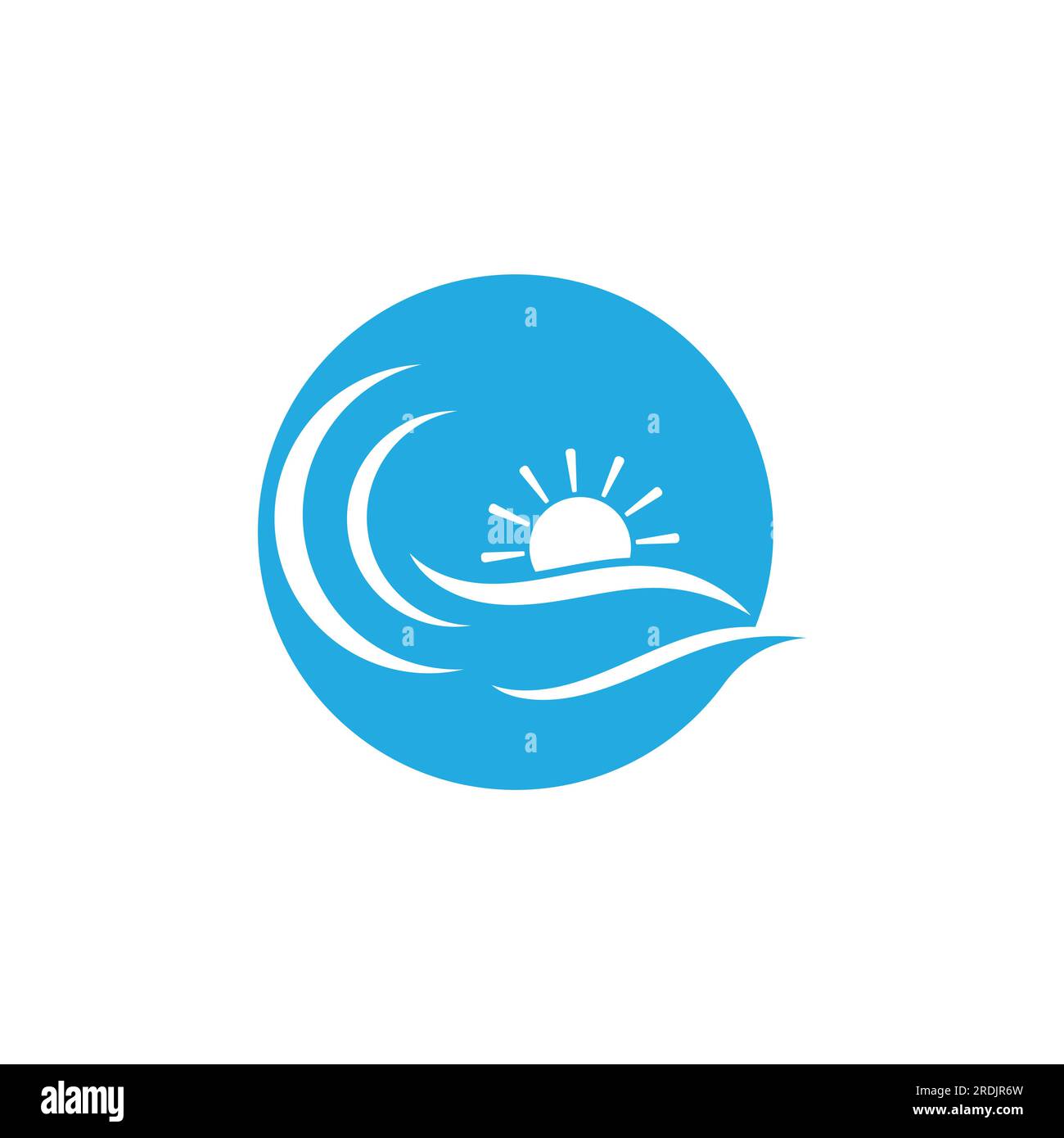 Water wave icon vector illustration design logo Stock Vector