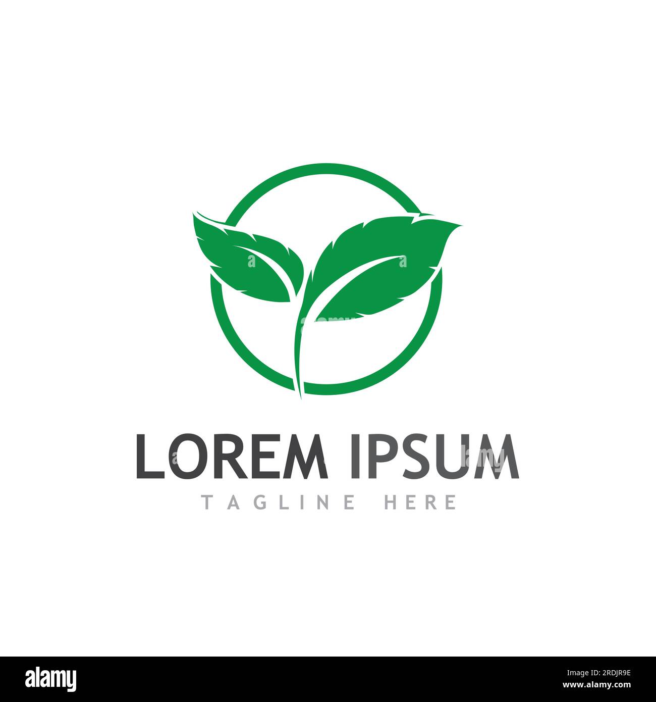 leaf logo and vector images Stock Vector