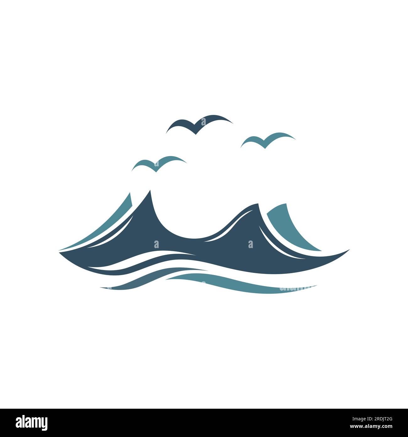 Water wave icon vector illustration design logo Stock Vector Image ...
