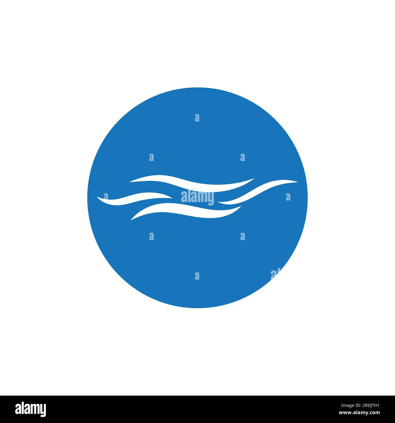Water wave icon vector illustration design logo Stock Vector