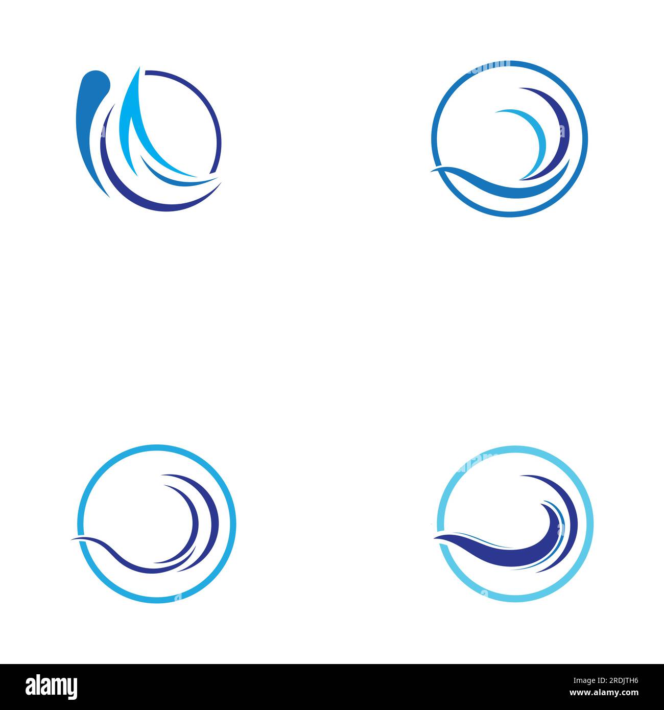 Water wave icon vector illustration design logo Stock Vector
