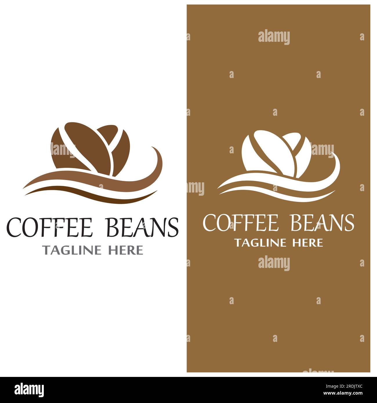 coffee bean icon vector illustration template Stock Vector