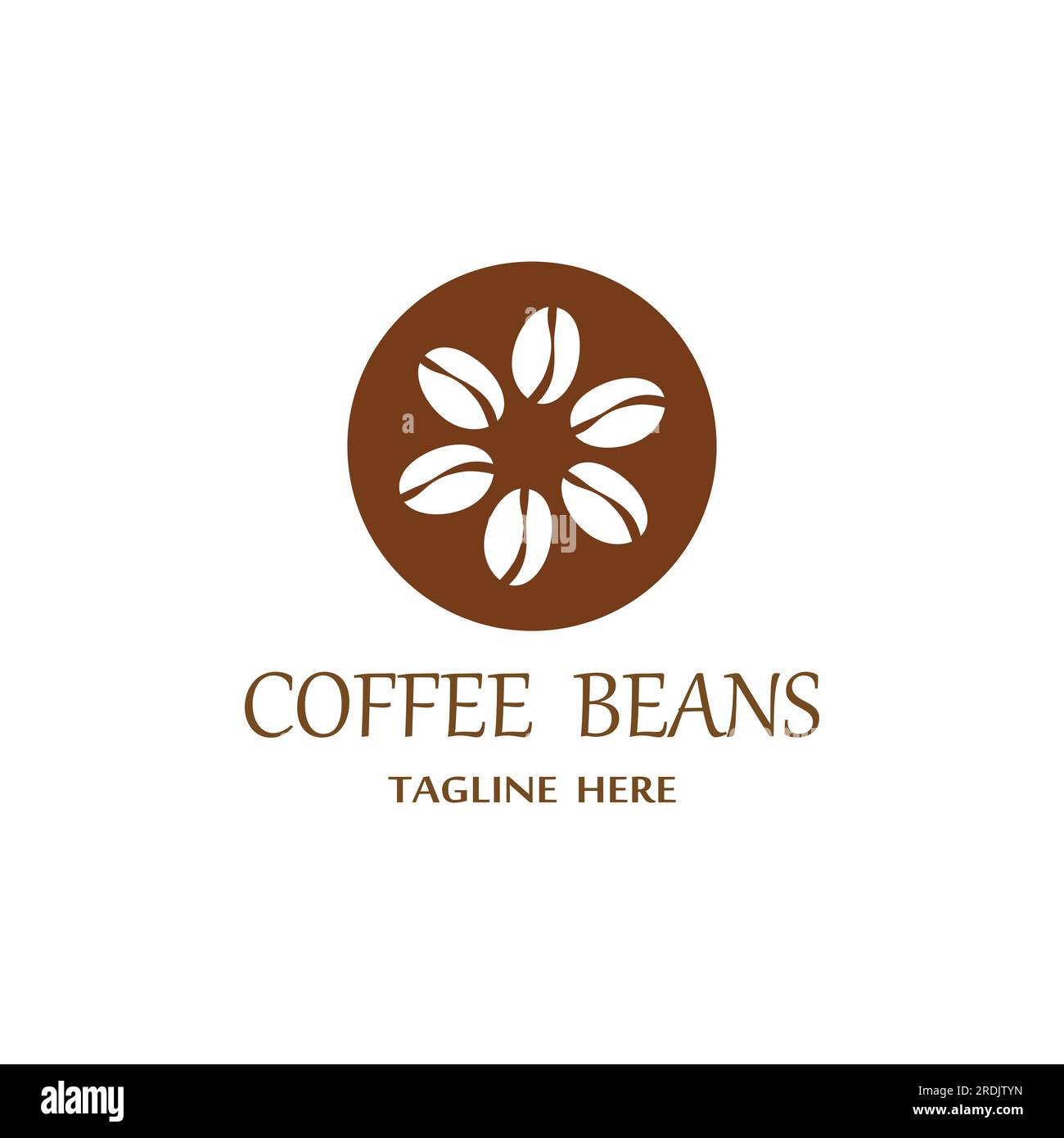 coffee bean icon vector illustration template Stock Vector