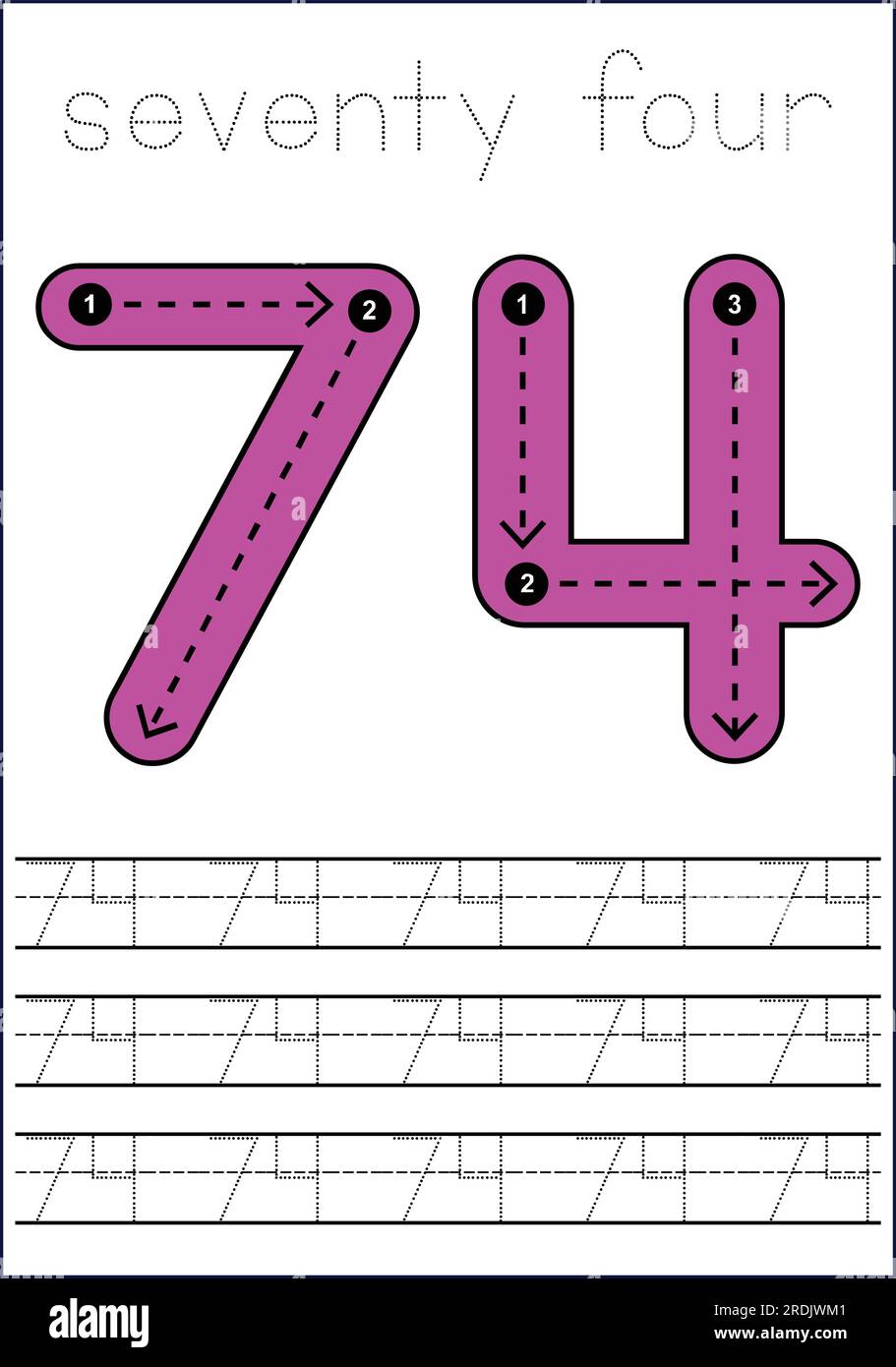 Craft ideas for learning numbers hi-res stock photography and images ...