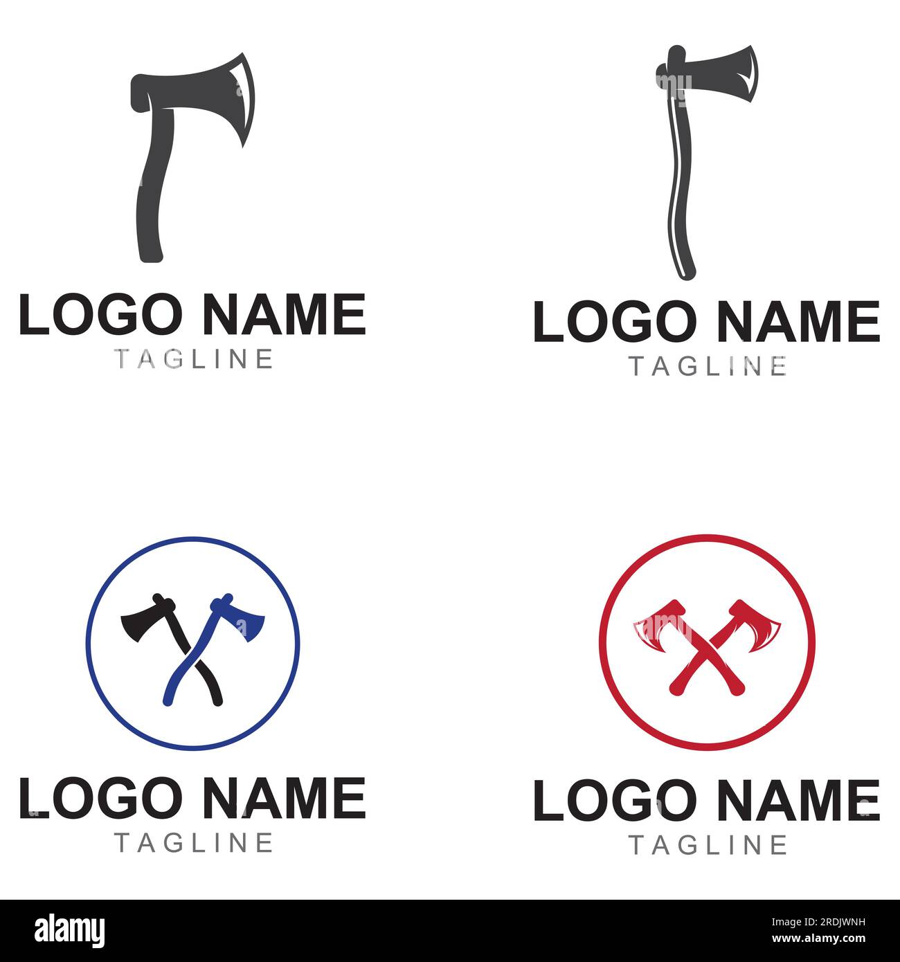 Axe logo/hatchet logo with concept design vector Stock Vector Image & Art Alamy