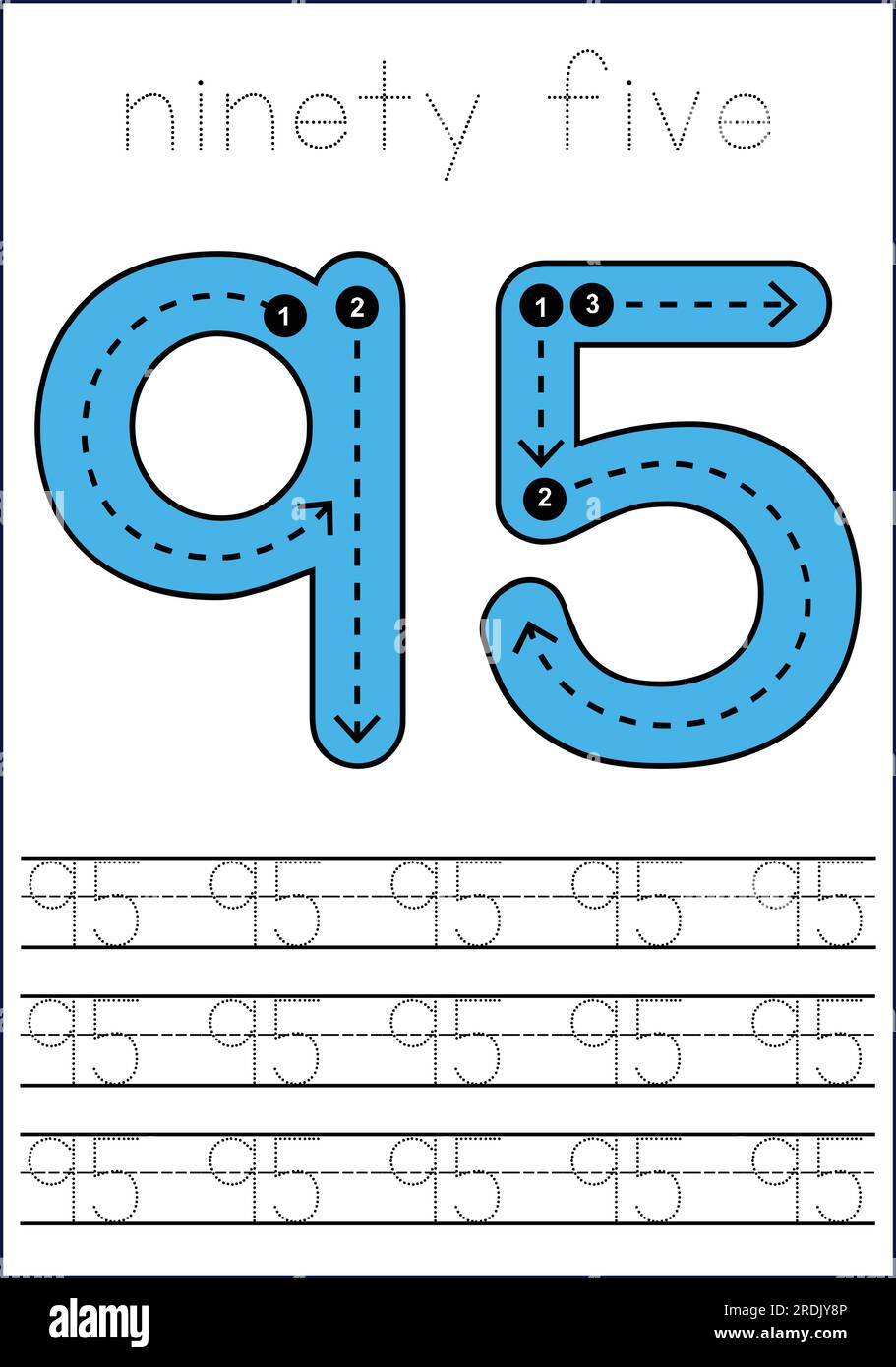 Learning numbers 1 to 100 stock vector image art alamy