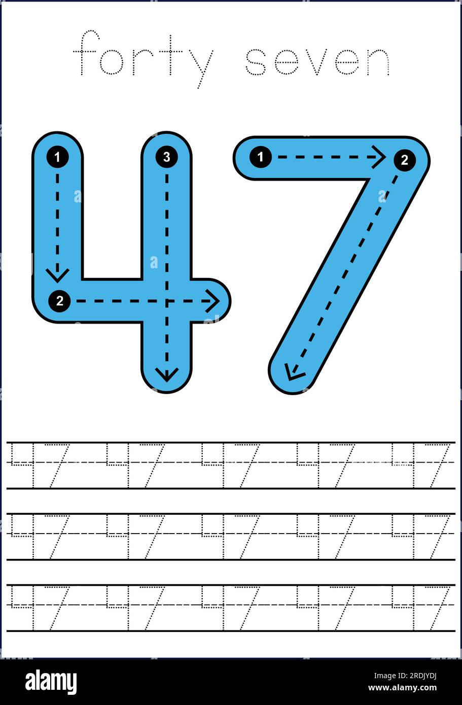 Learning numbers 1 to 100 stock vector image art alamy