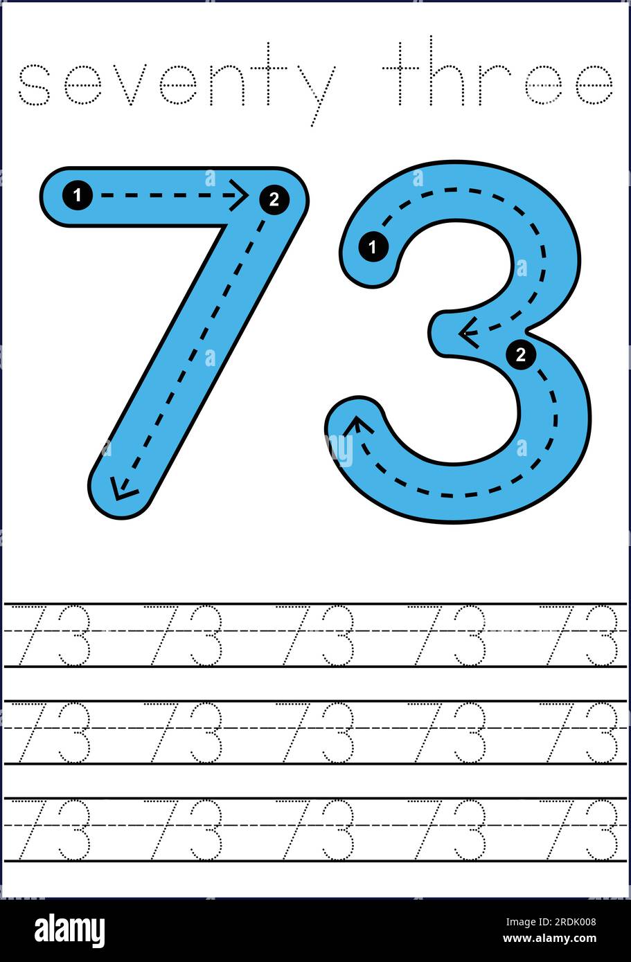 Learning numbers 1 to 100 stock vector image art alamy