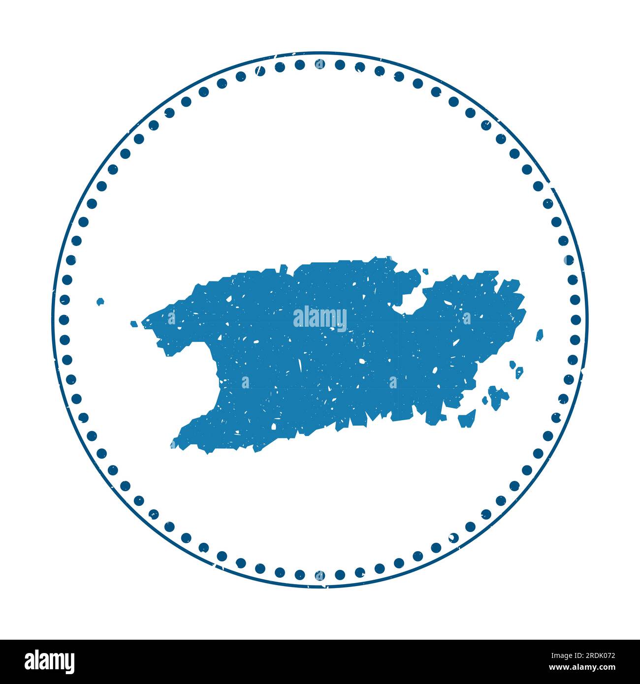 Vis sticker. Travel rubber stamp with map of island, vector illustration. Can be used as insignia, logotype, label, sticker or badge of the Vis. Stock Vector