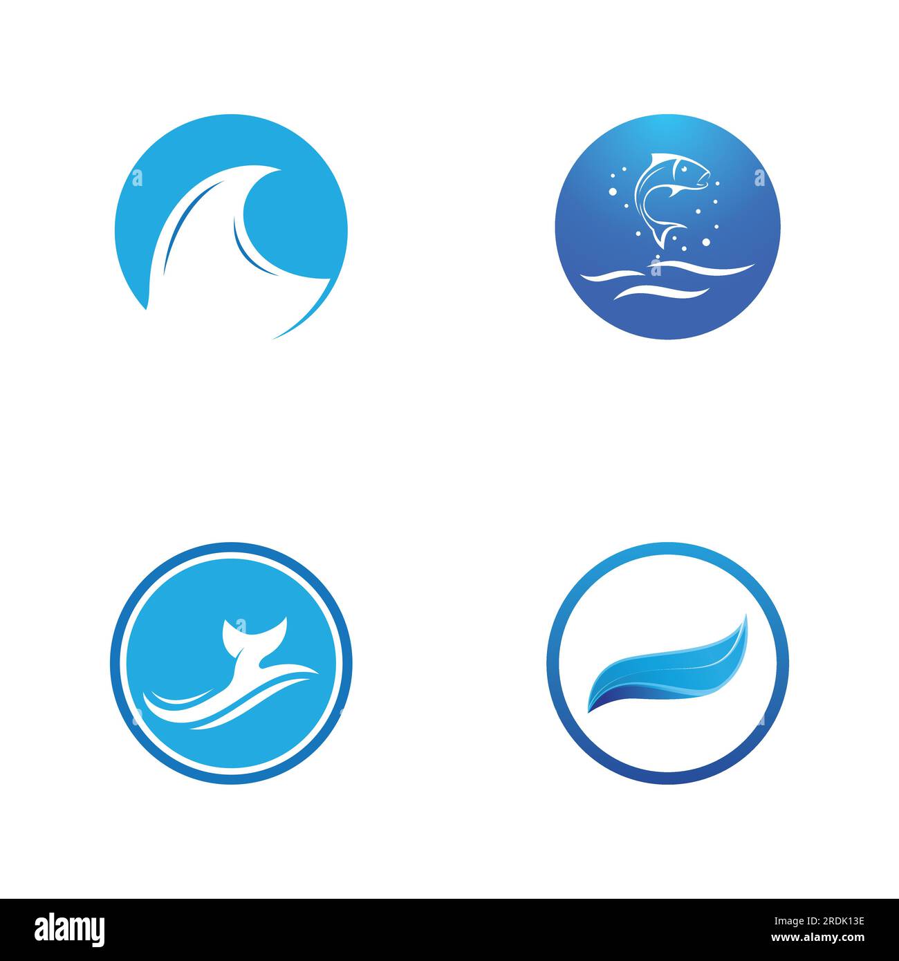 Water wave icon vector illustration design logo Stock Vector