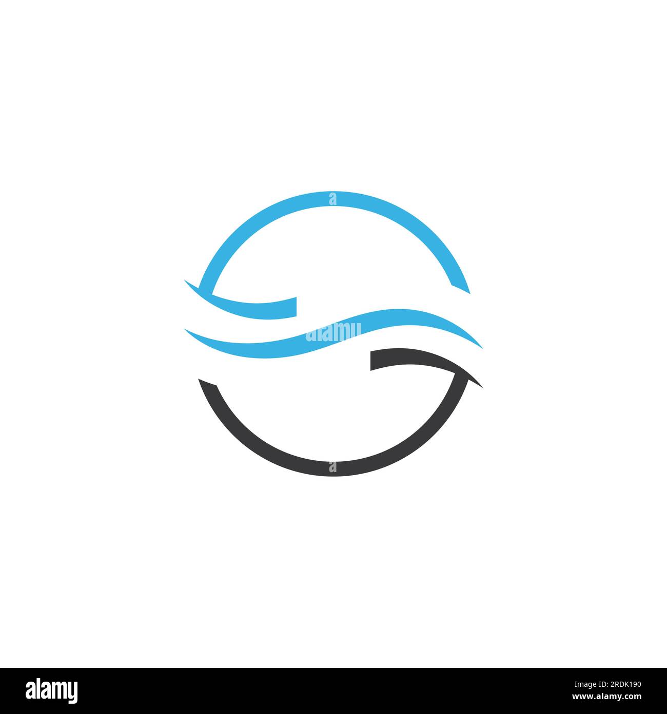 Water wave icon vector illustration design logo Stock Vector