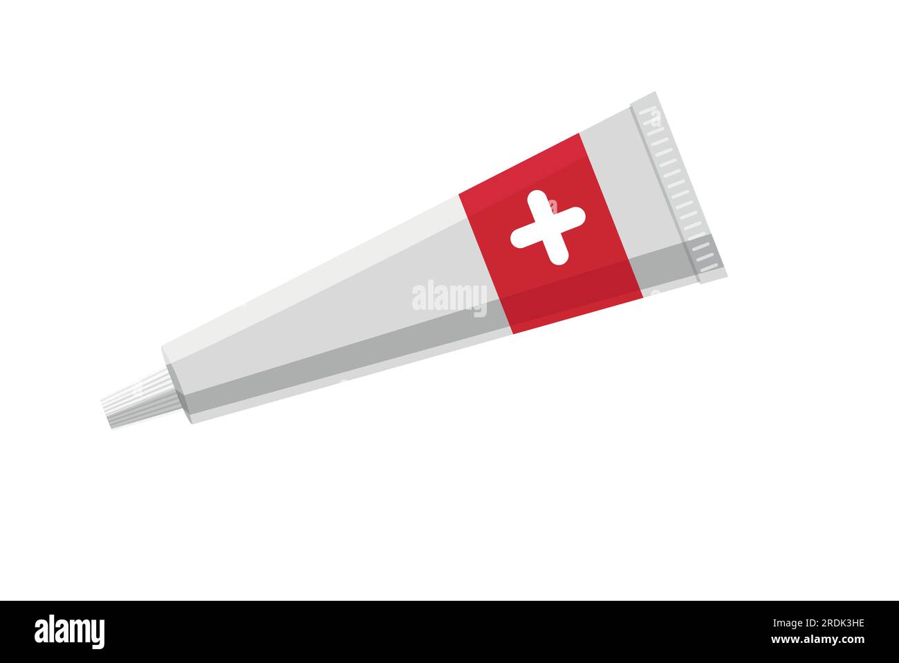 Tube of ointment. Medical tube. Cream for health care. Dermatology