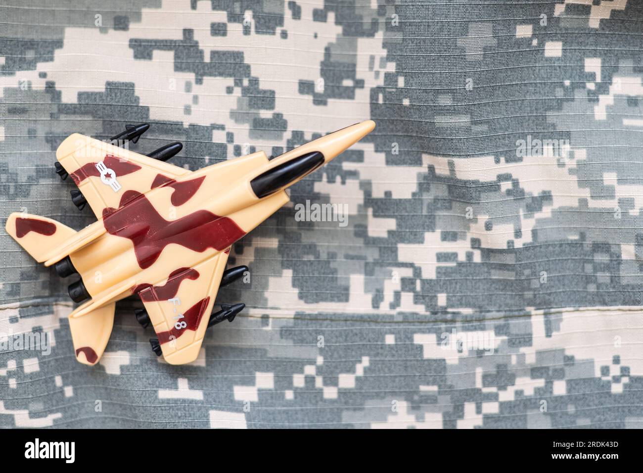 A toy model of a jet fighter Stock Photo