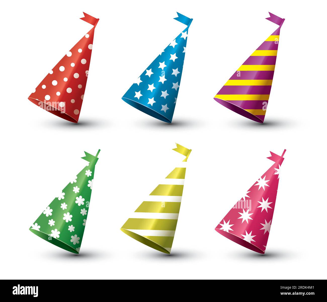 Birthday cap Imágenes vectoriales de stock - Alamy