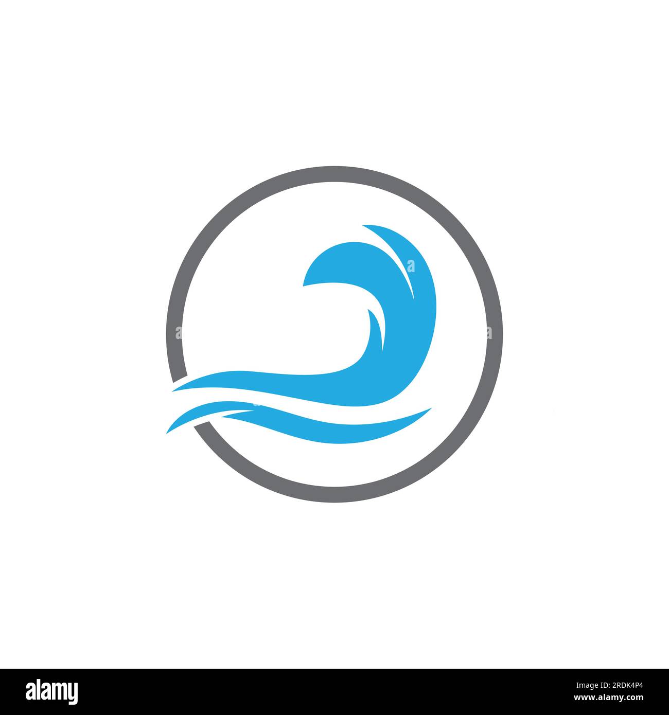 Water wave icon vector illustration design logo Stock Vector