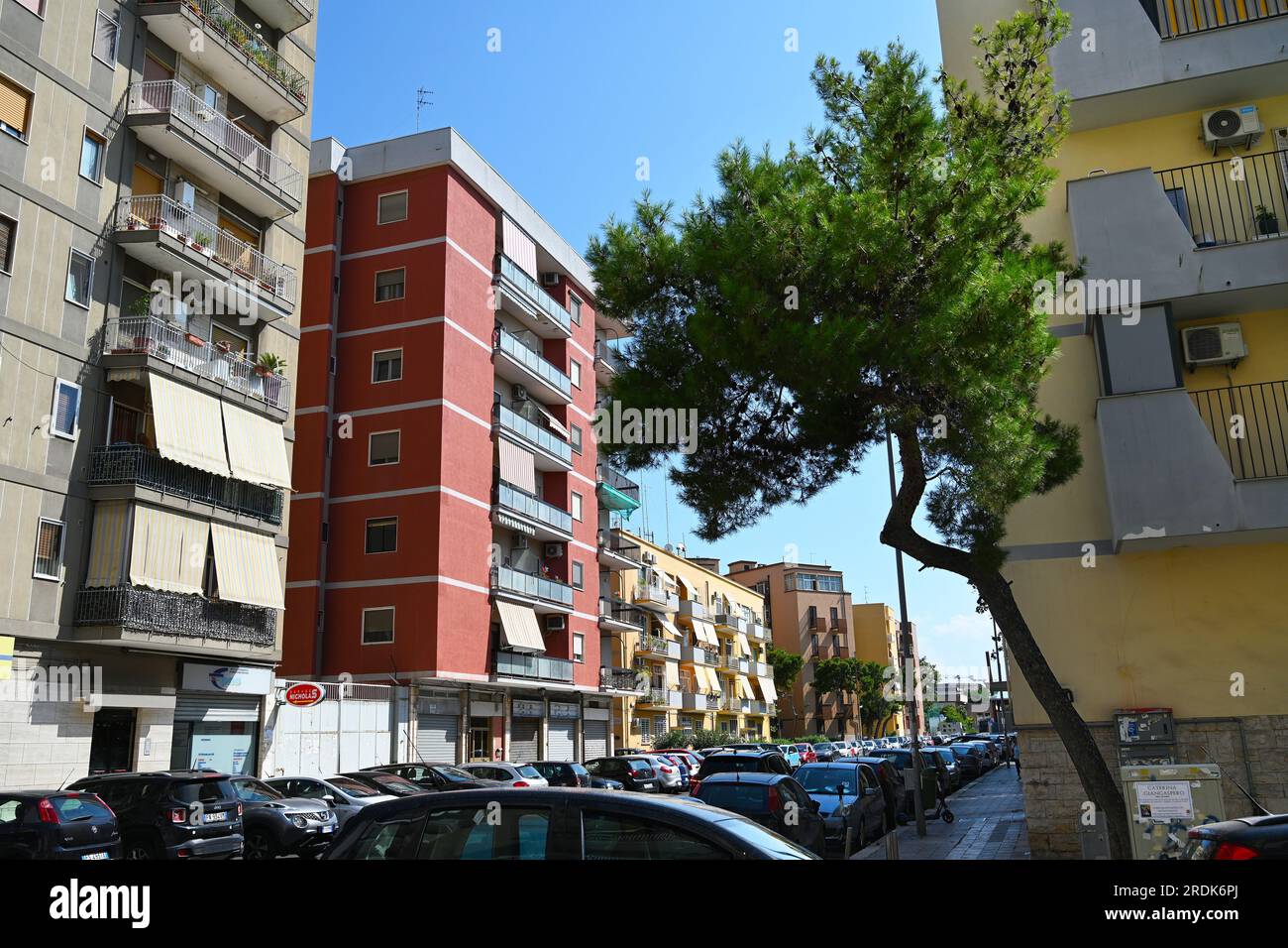 Residential area in Bari Stock Photo