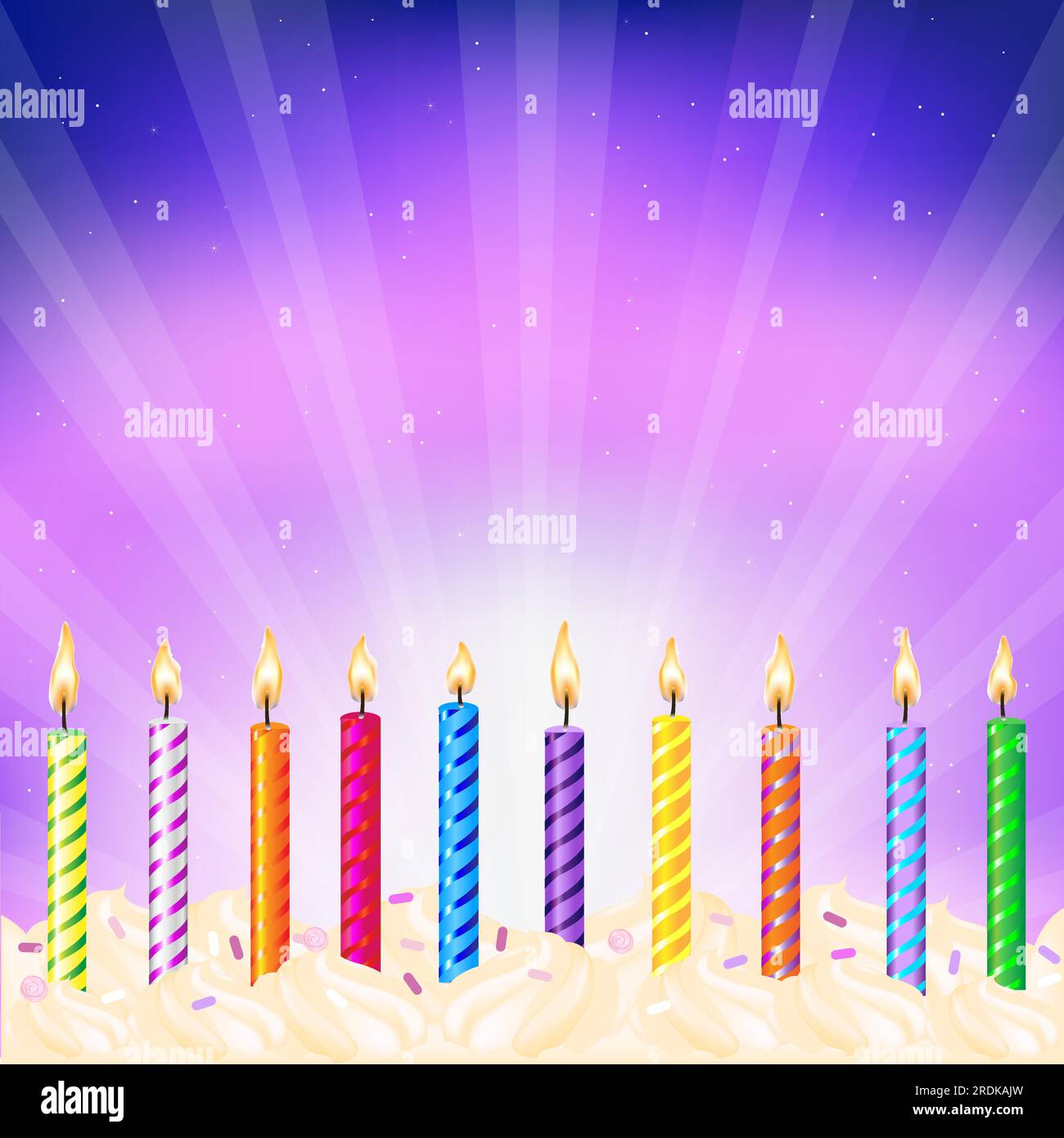 Birthday Candles, Vector Illustration Stock Vector Image & Art Alamy